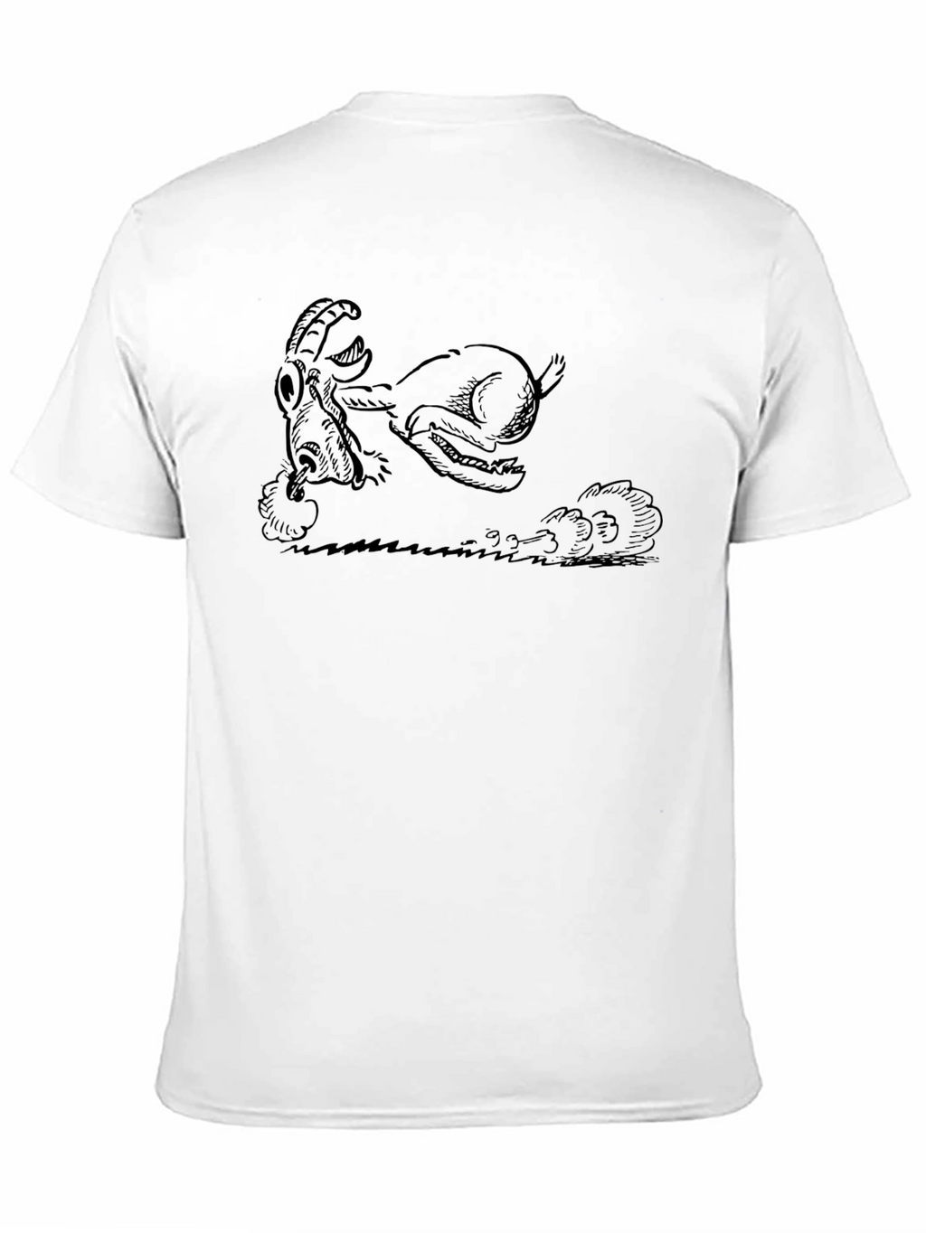 Running Goat Graphic Tee - Black Cotton Blend