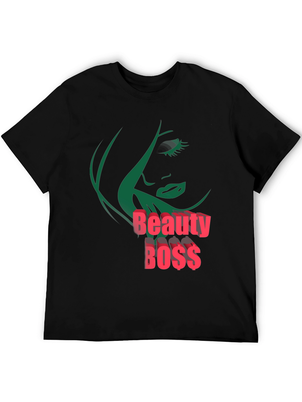 Beauty Boss Graphic Tee - Stylish Black T-Shirt