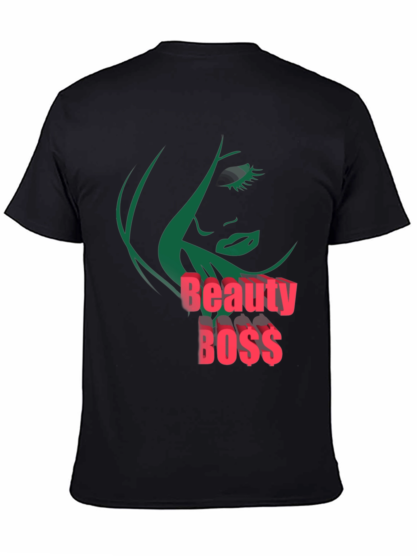 Beauty Boss Graphic Tee - Stylish Black T-Shirt