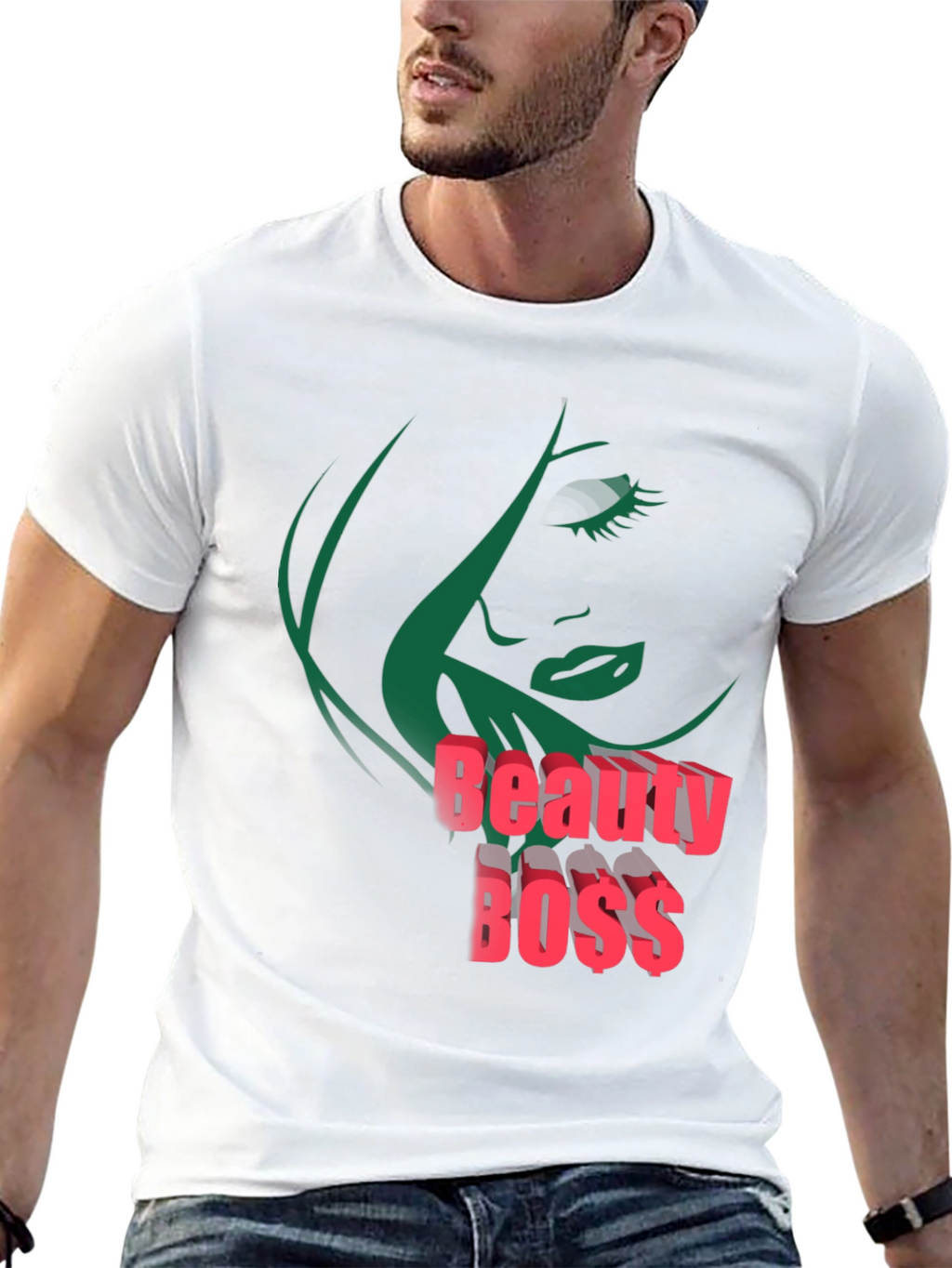 Beauty Boss Graphic Tee - Stylish Black T-Shirt