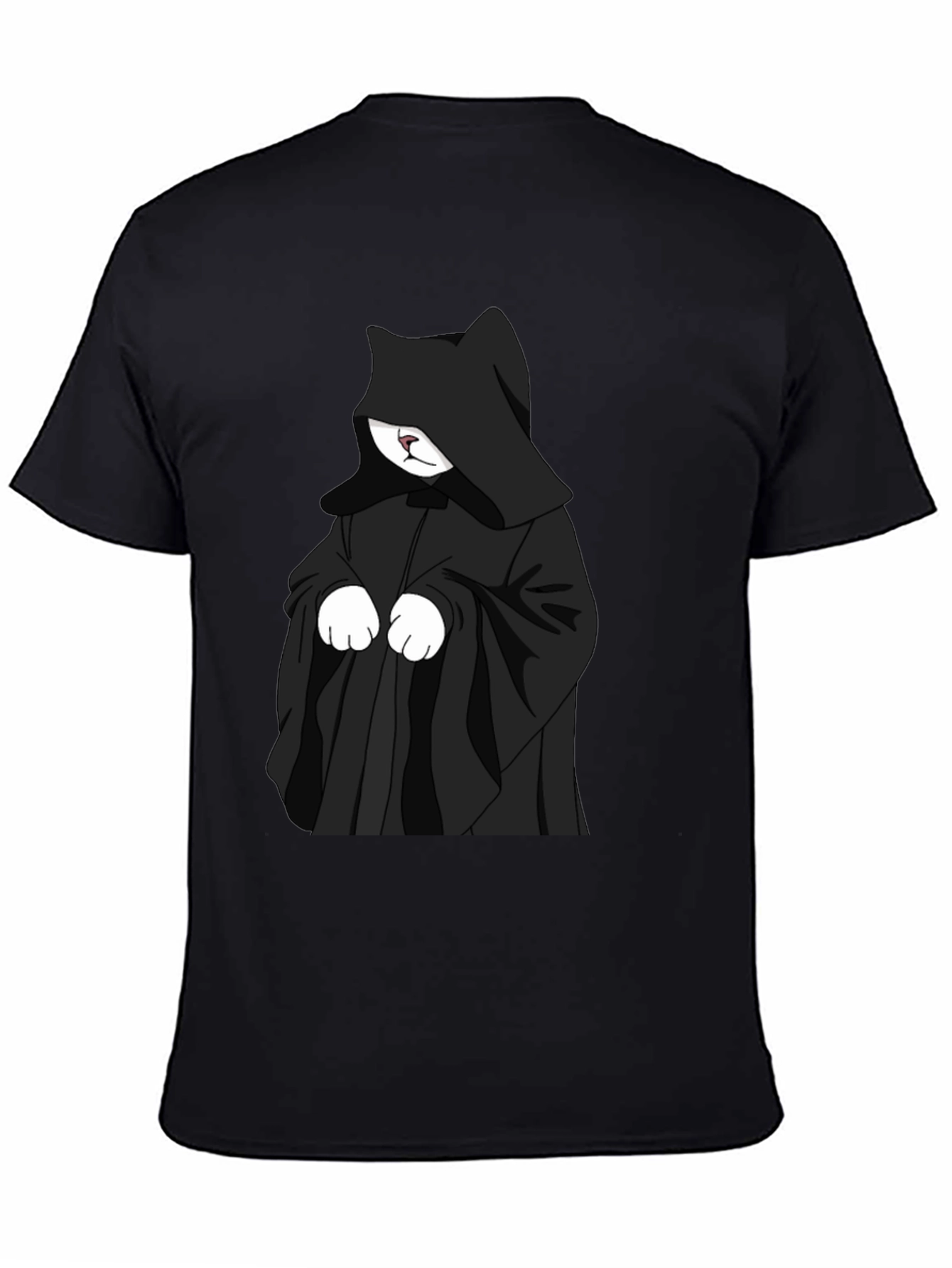 Dark Kitty Graphic Tee - Unisex Black T-Shirt