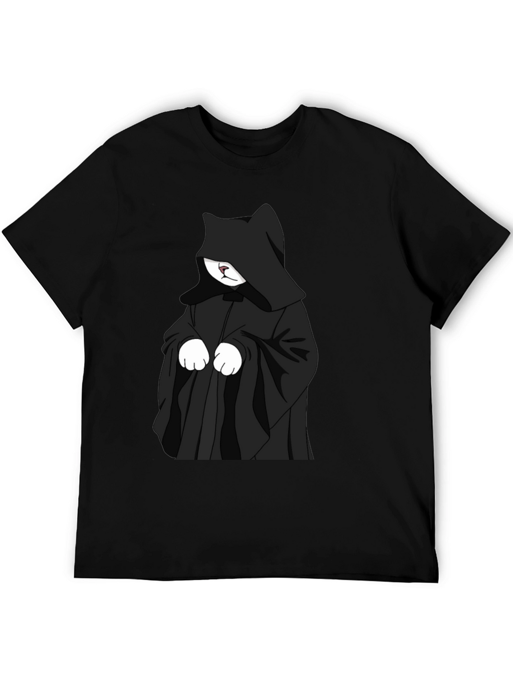 Dark Kitty Graphic Tee - Unisex Black T-Shirt