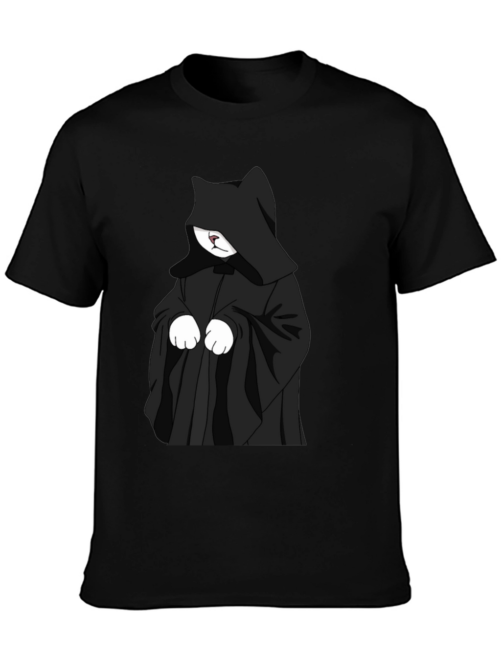 Dark Kitty Graphic Tee - Unisex Black T-Shirt