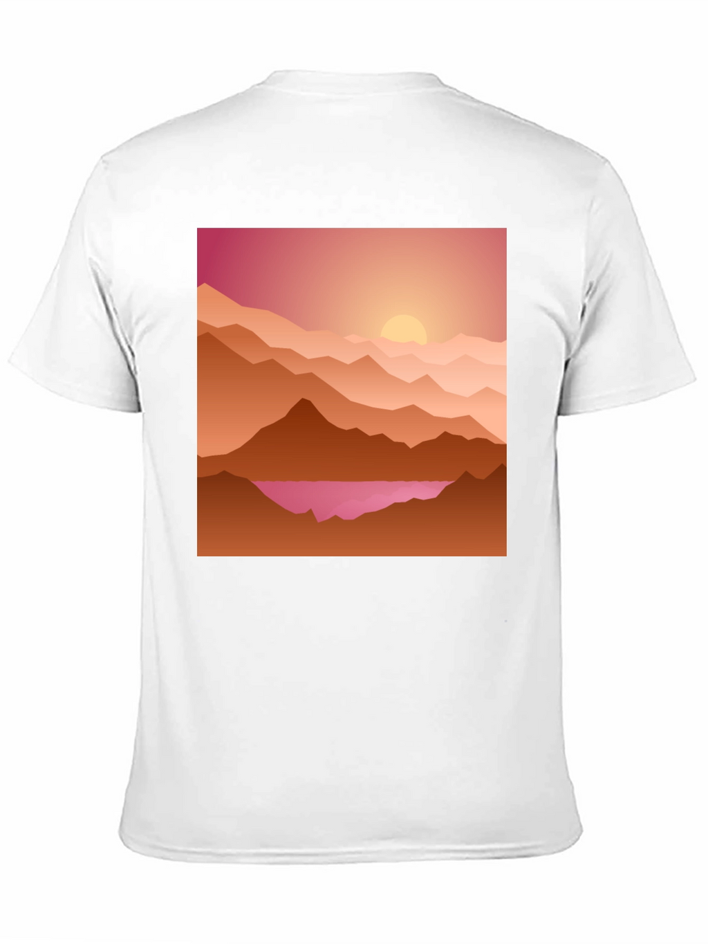Sunset Mountain Graphic Tee - Casual Style