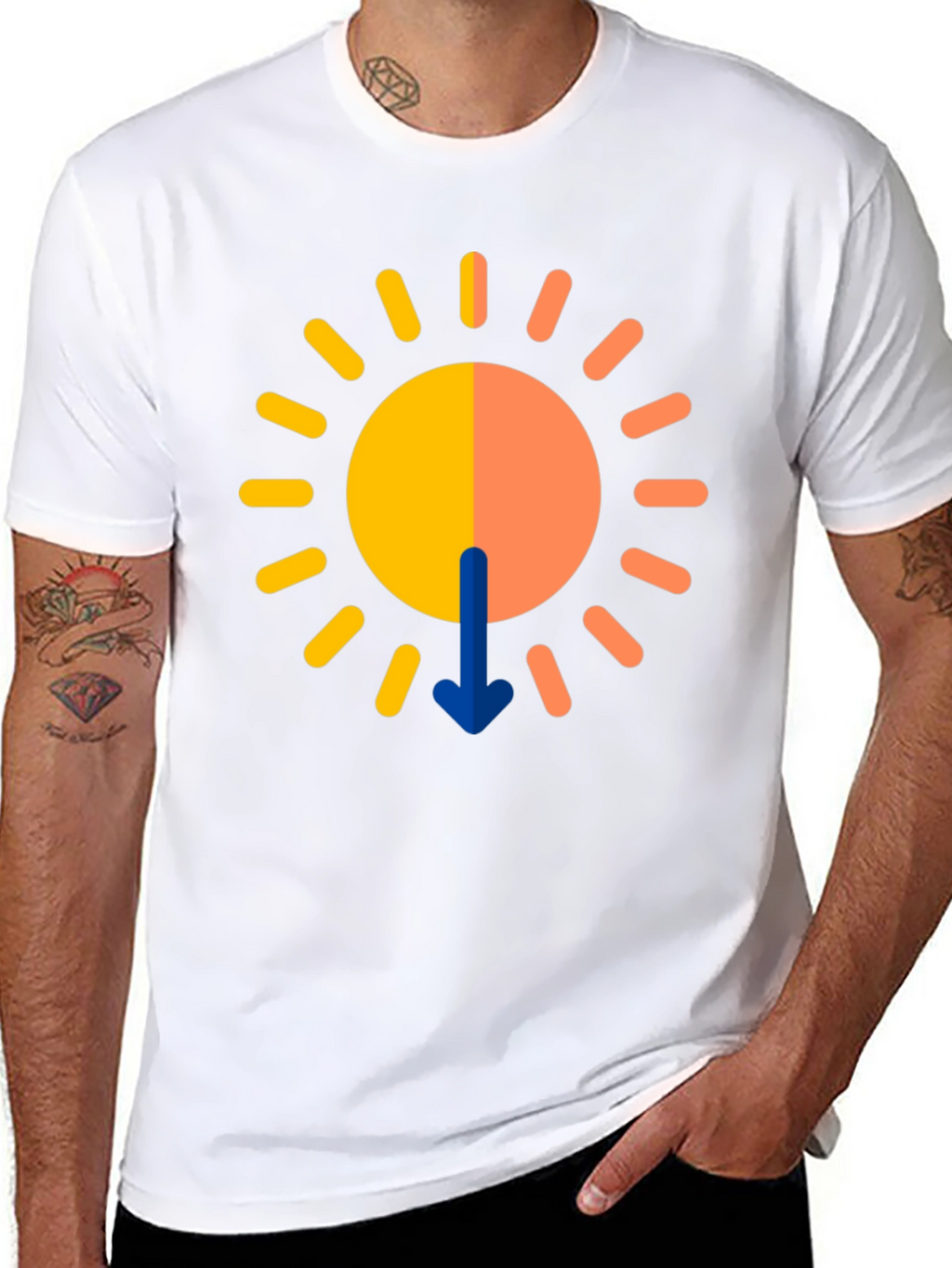 Graphic Sun T-Shirt - Modern Design