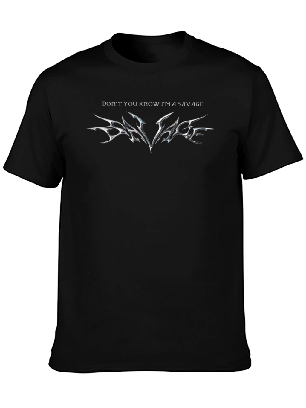 Savage Graphic Tee - Black Cotton