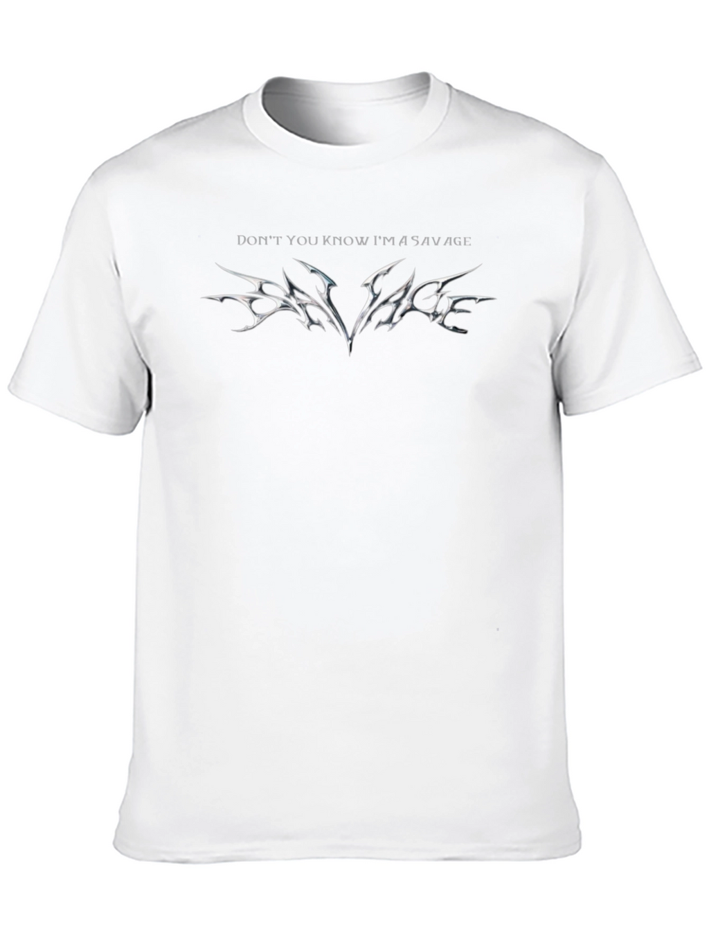 Savage Graphic Tee - Black Cotton