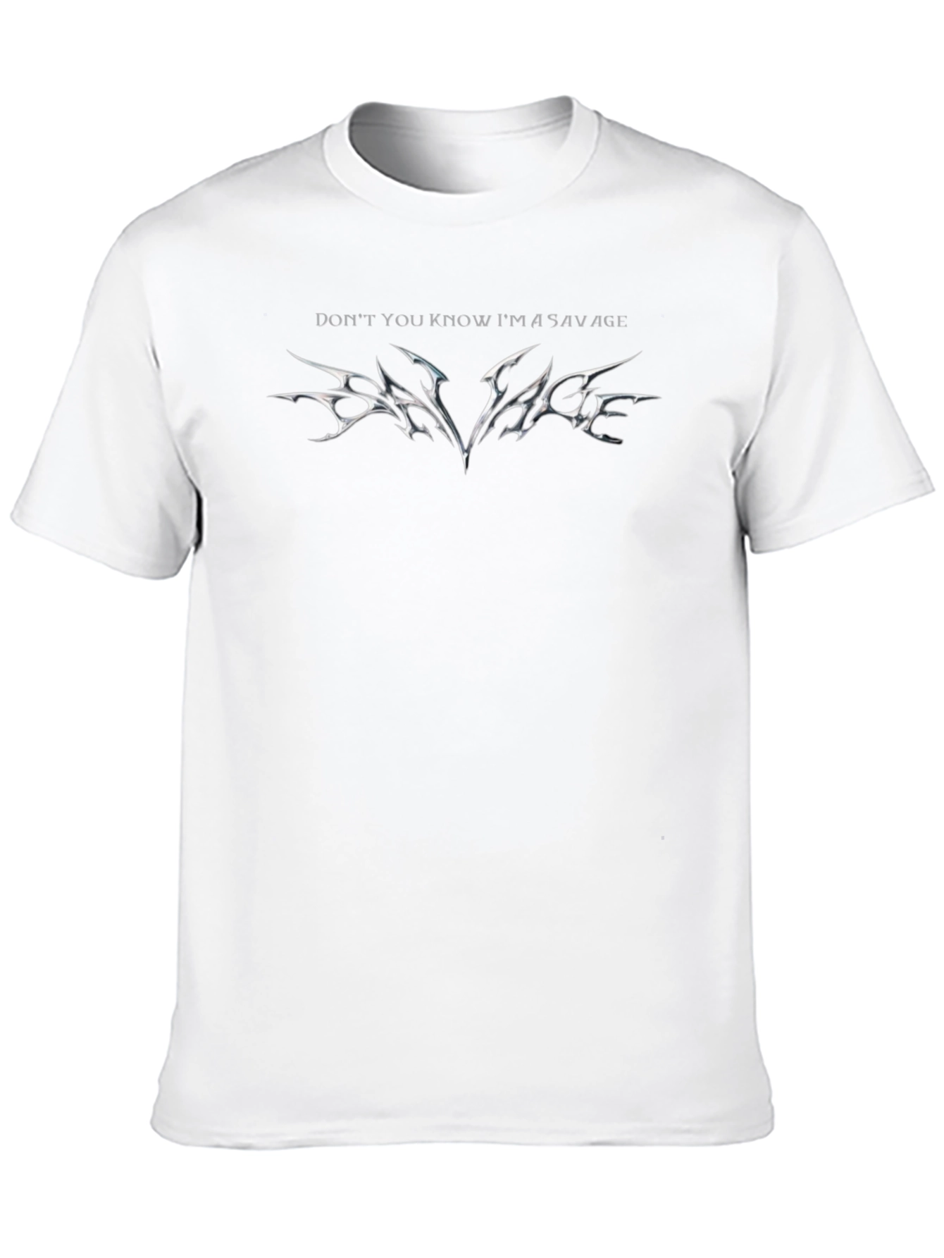 Savage Graphic Tee - Black Cotton