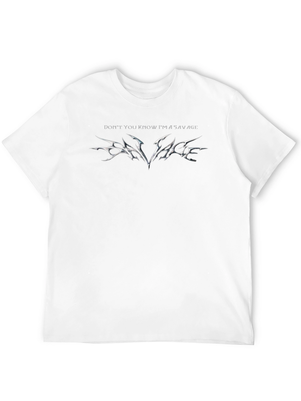 Savage Graphic Tee - Black Cotton