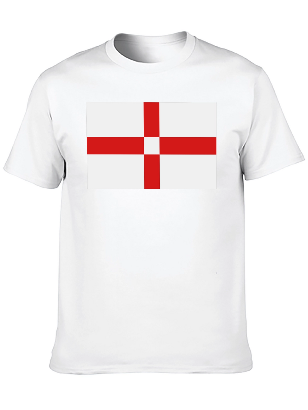 England Flag T-Shirt - Black Cotton Tee