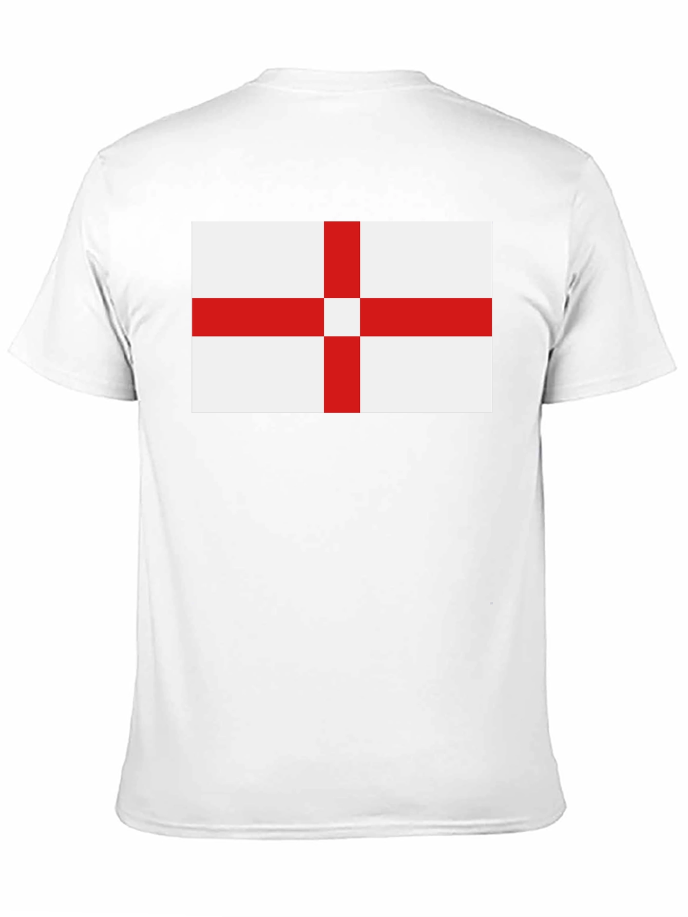 England Flag T-Shirt - Black Cotton Tee