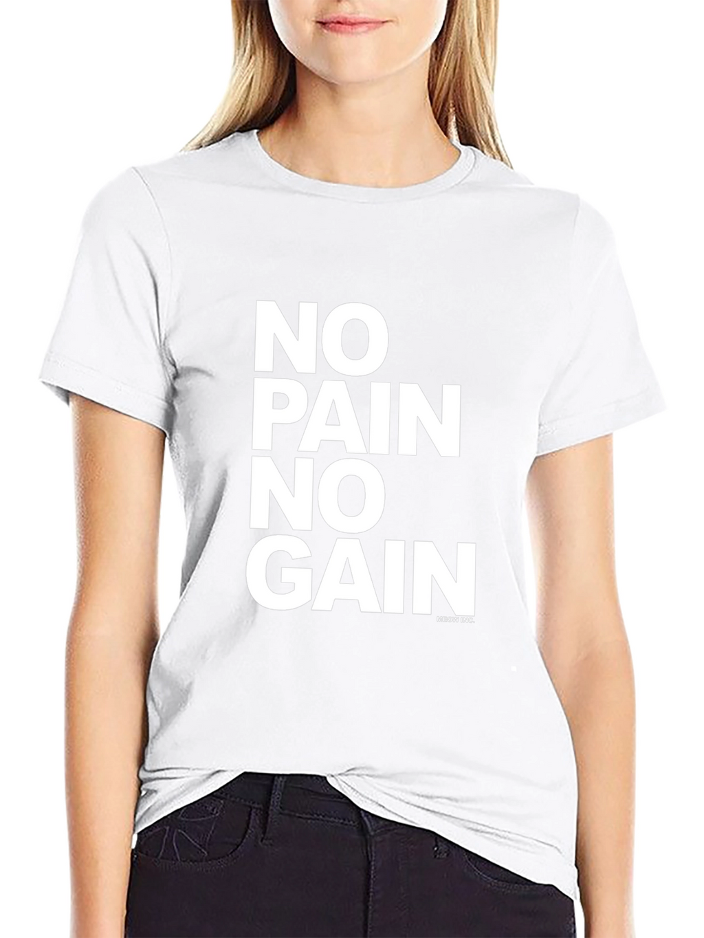 No Pain No Gain Graphic Tee - Black T-Shirt