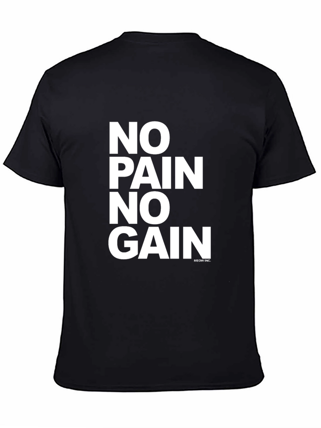 No Pain No Gain Graphic Tee - Black T-Shirt