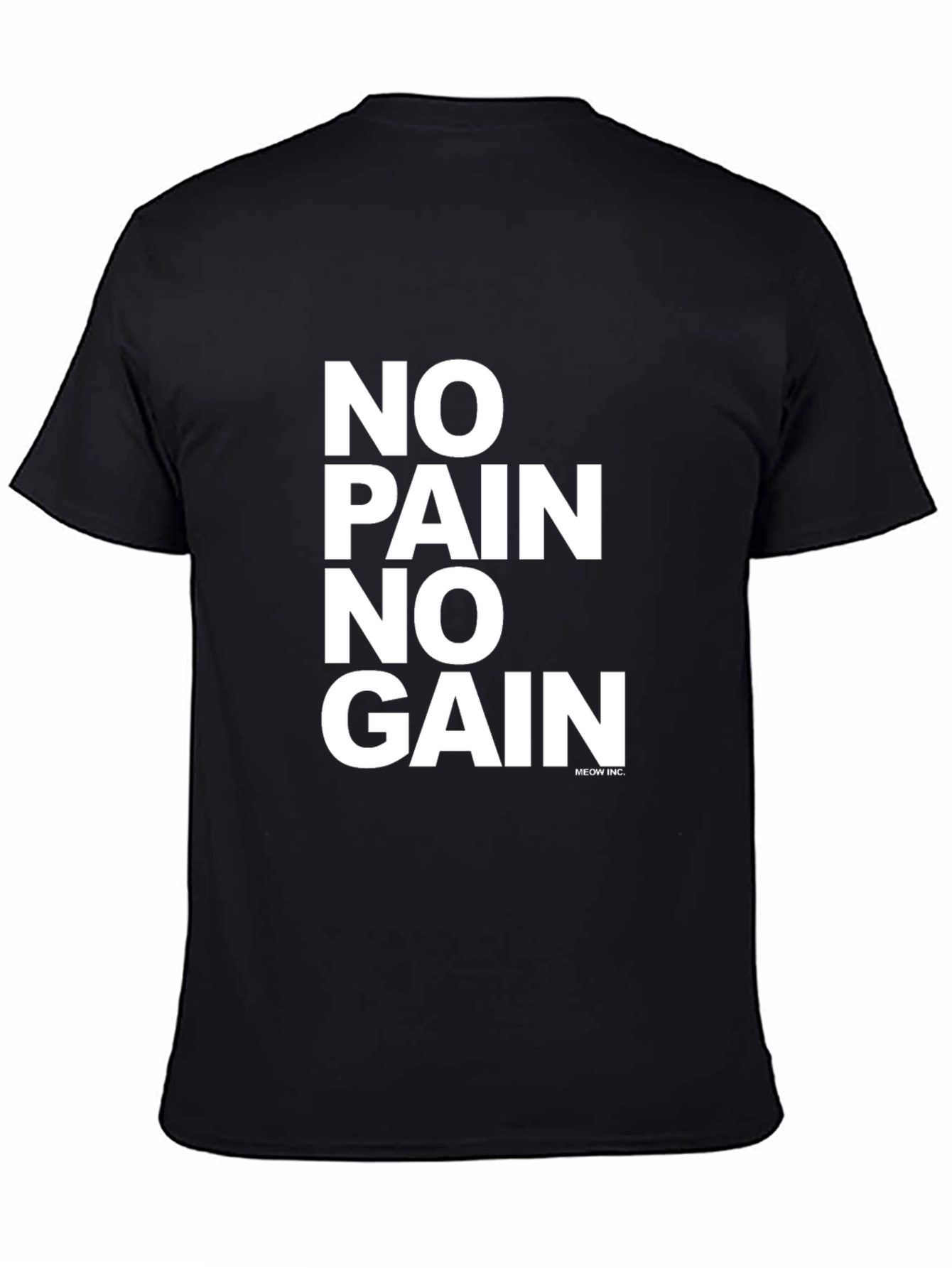 No Pain No Gain Graphic Tee - Black T-Shirt