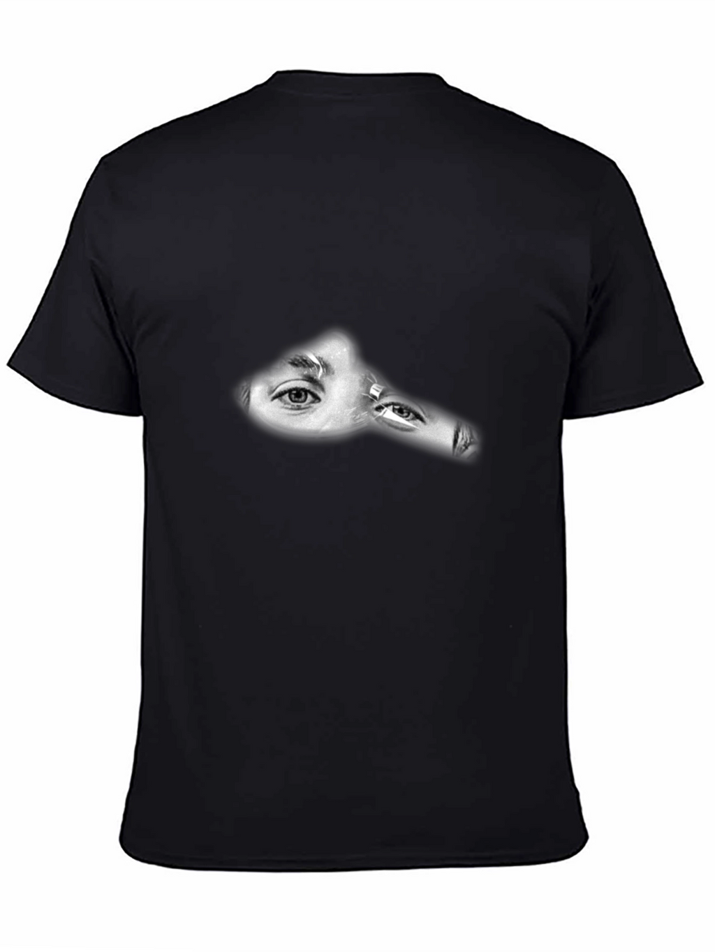 Mysterious Eyes Black T-Shirt - Intrigue Style