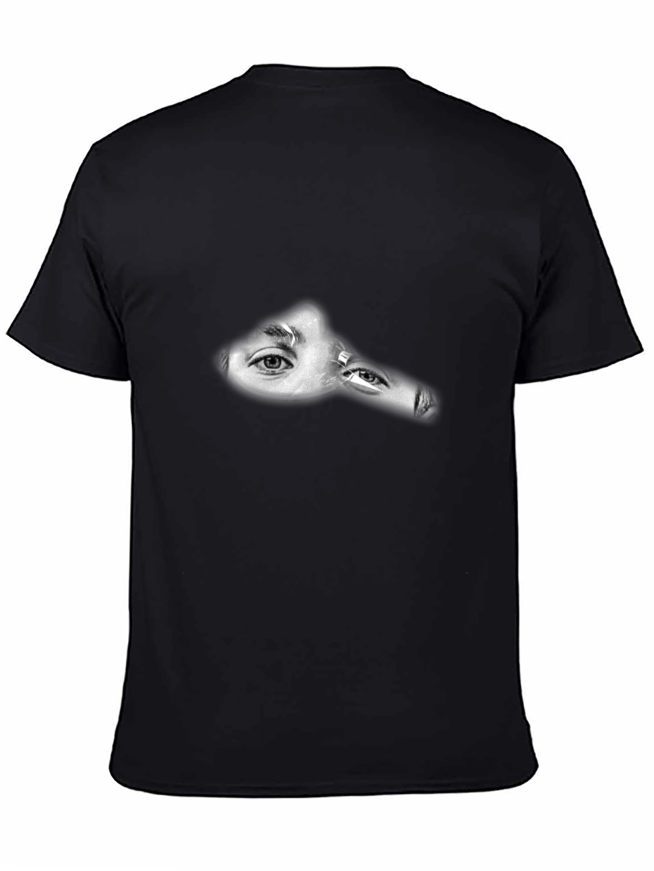 Mysterious Eyes Black T-Shirt - Intrigue Style