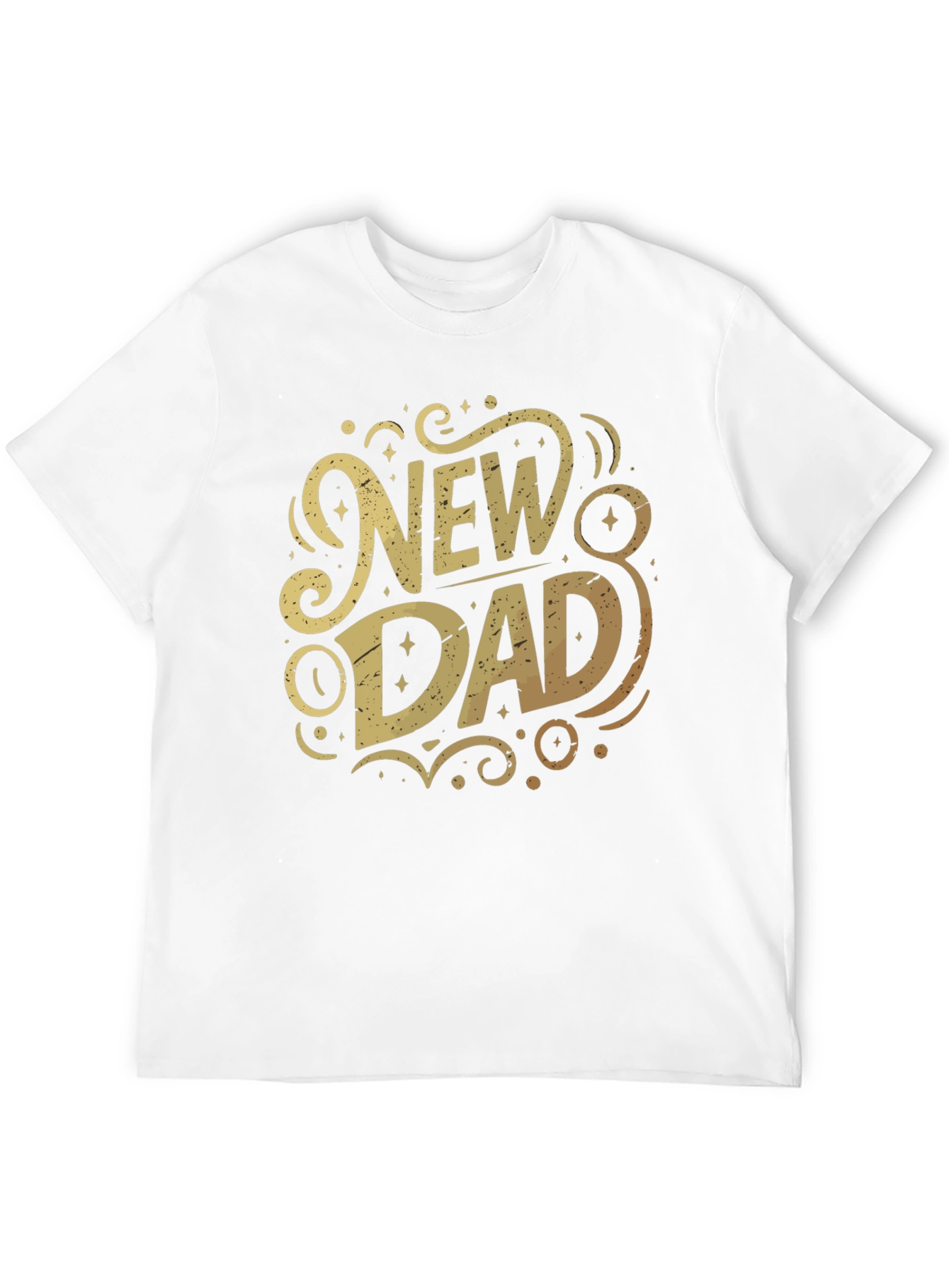 New Dad Graphic T-Shirt - Black Cotton Tee