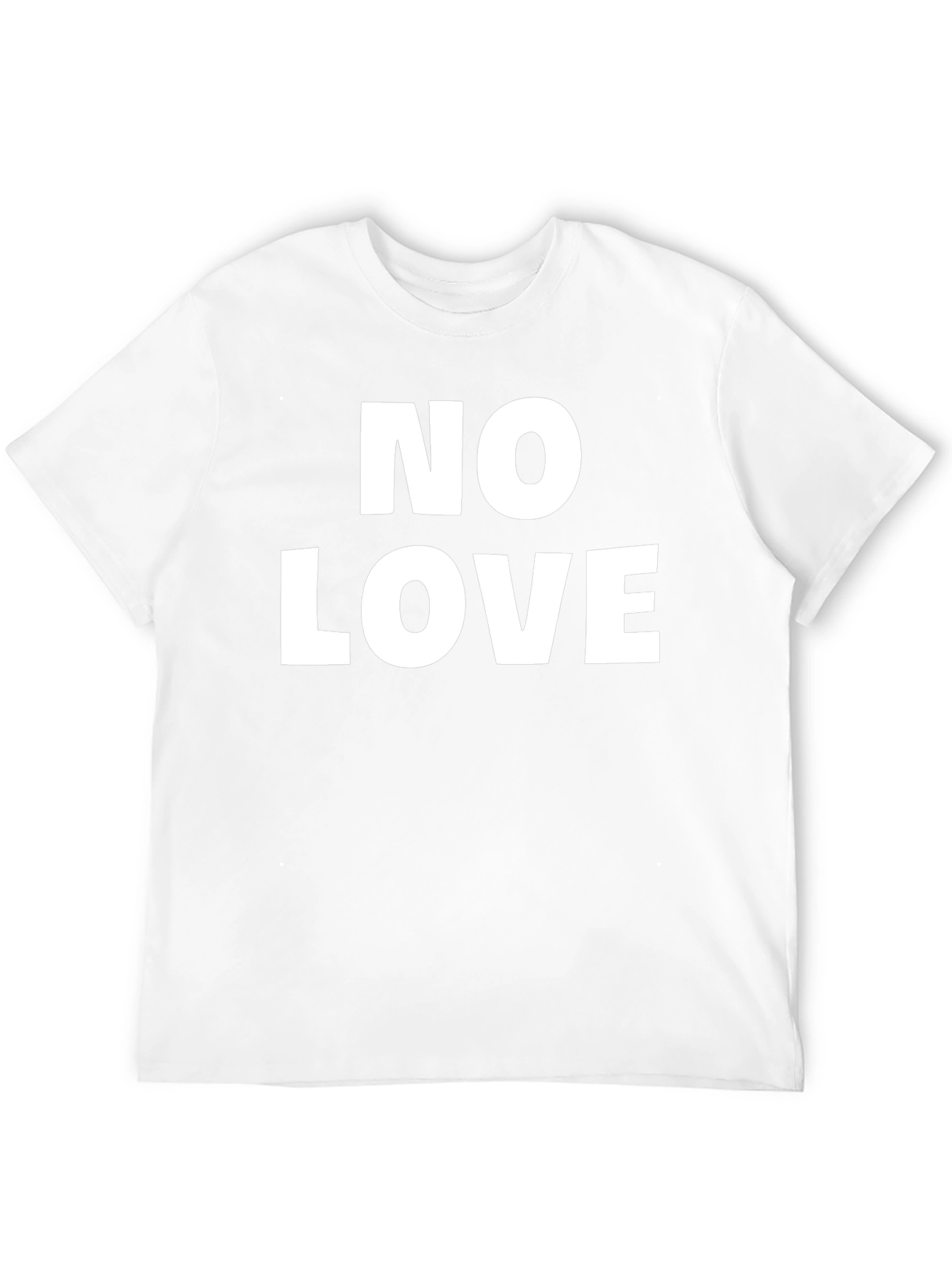 No Love Graphic Print Black T-Shirt