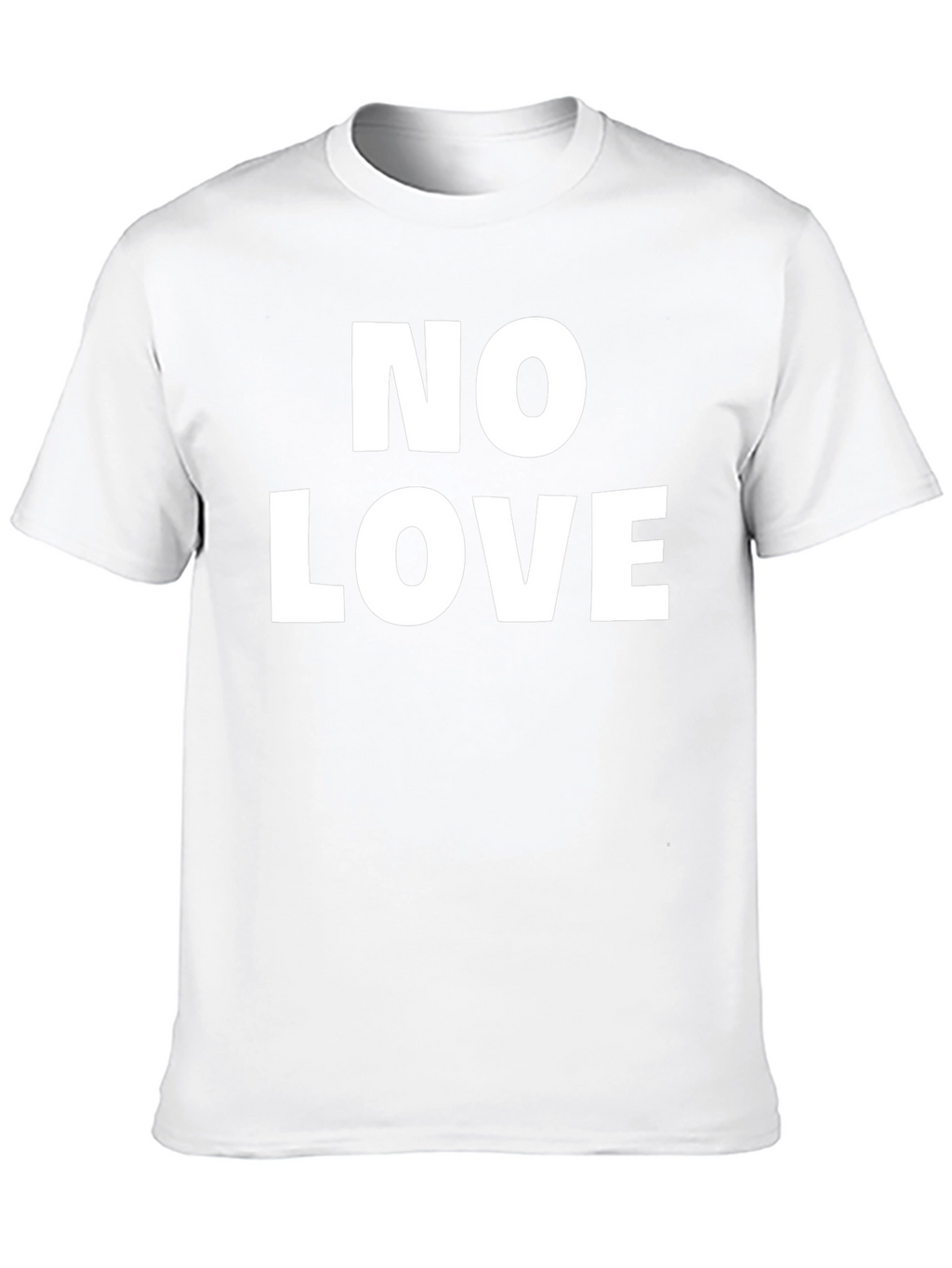 No Love Graphic Print Black T-Shirt