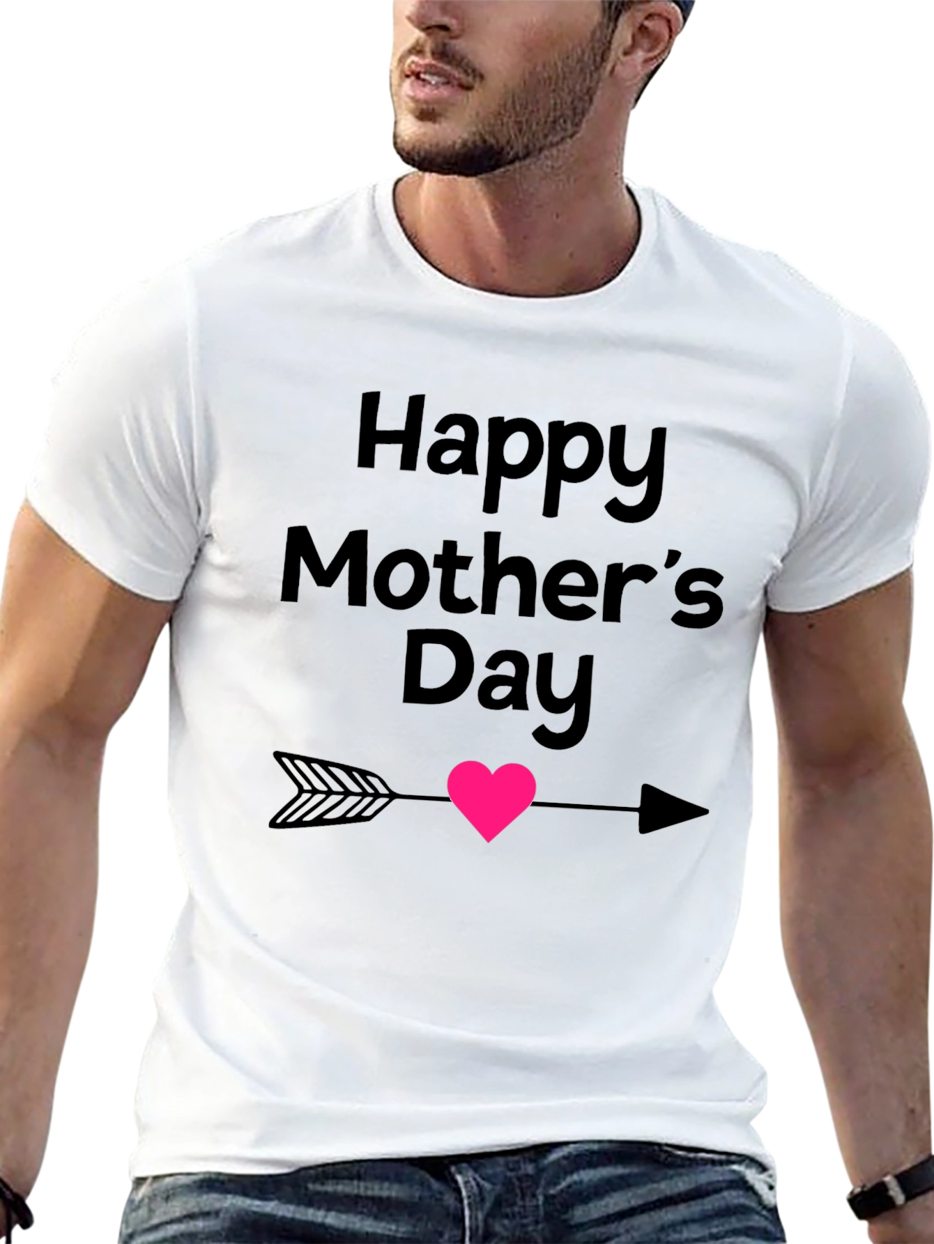 Happy Mothers Day T-Shirt Arrow Heart