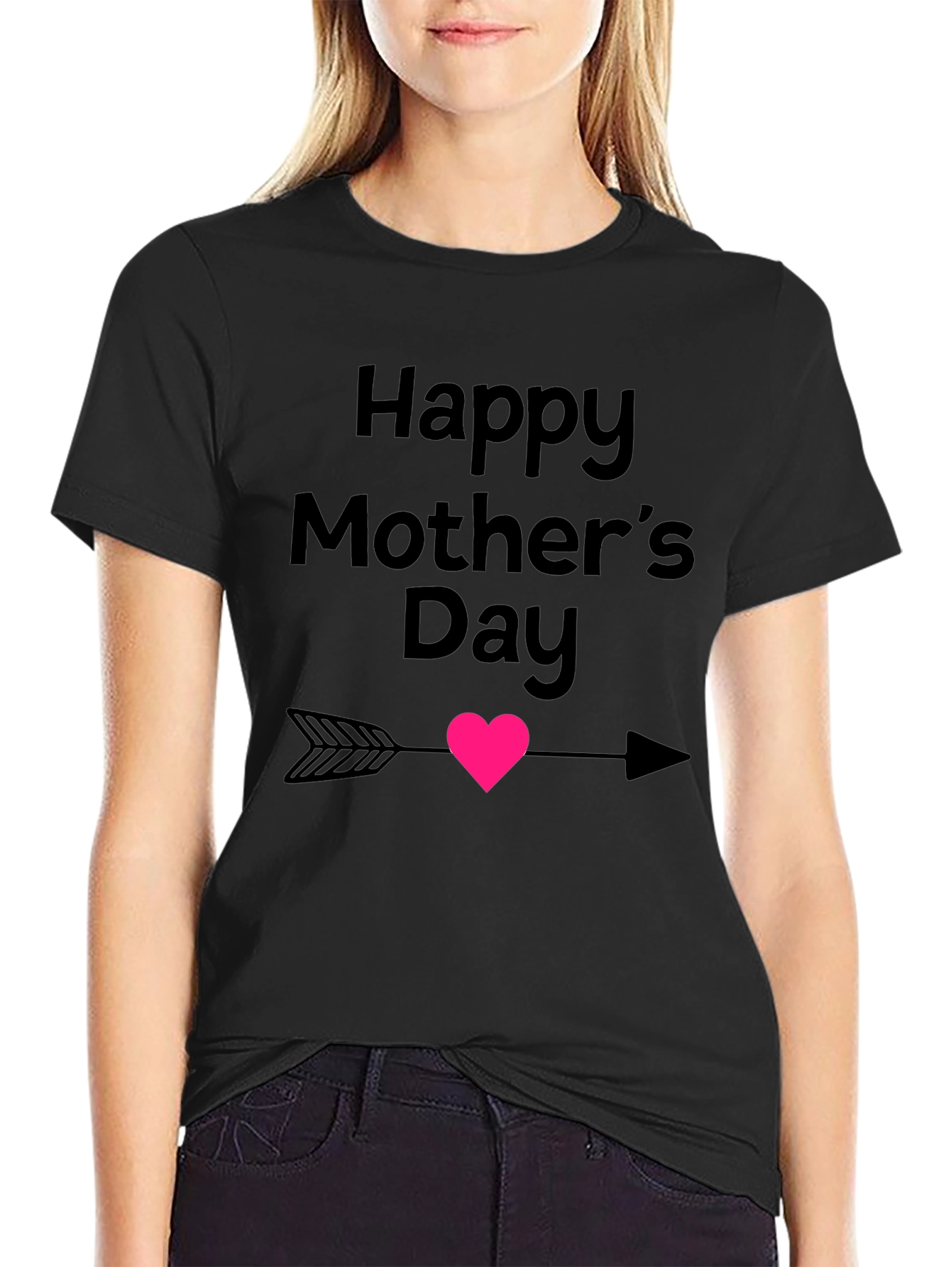Happy Mothers Day T-Shirt Arrow Heart