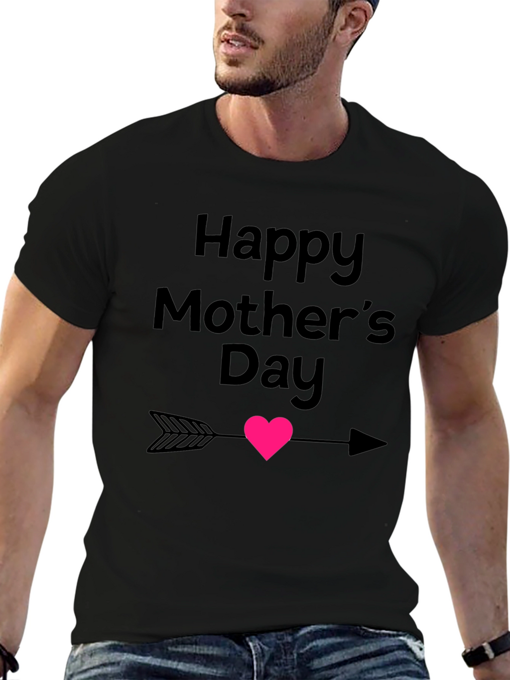 Happy Mothers Day T-Shirt Arrow Heart