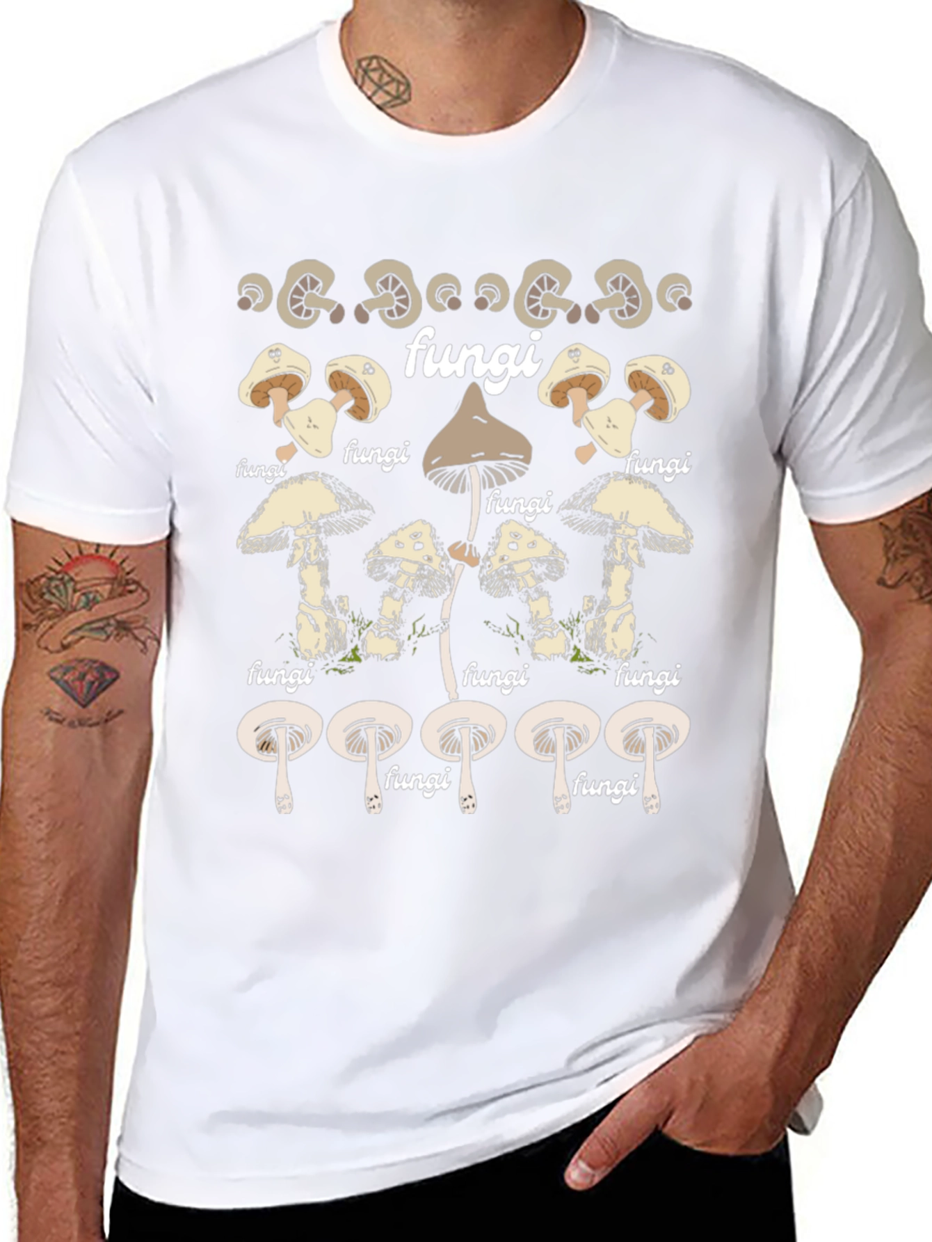 Fungi Graphic Tee - Unique Mushroom Design T-Shirt