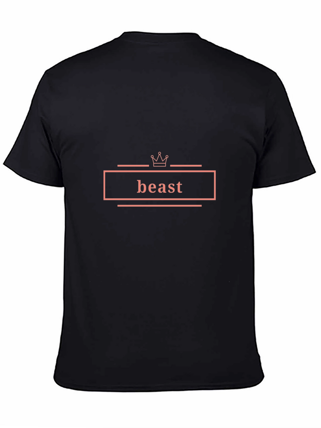 Beast Crown Graphic Tee - Stylish Mens Black T-Shirt