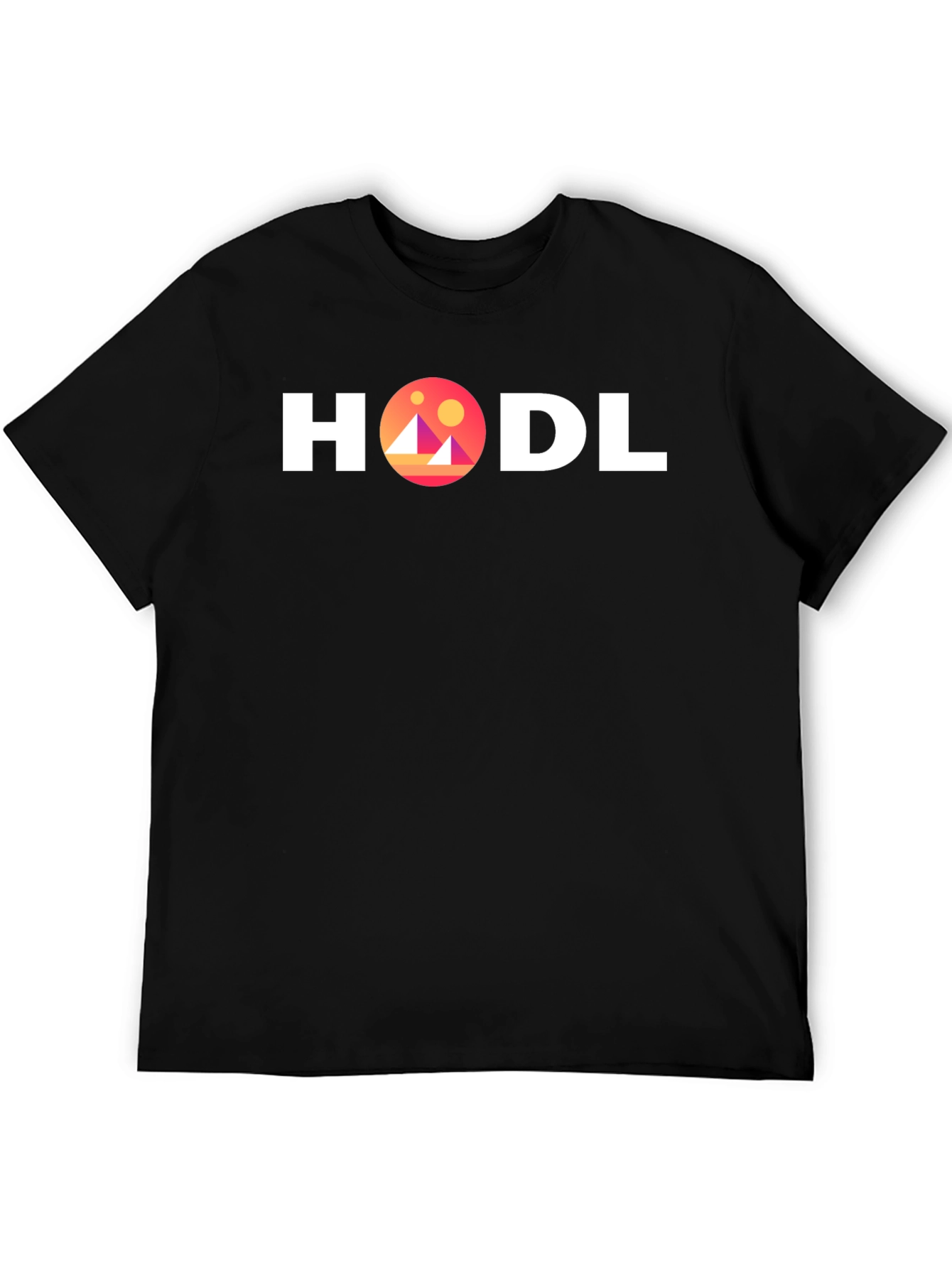 HODL Crypto Black T-Shirt - Graphic Tee for Bitcoin Holders