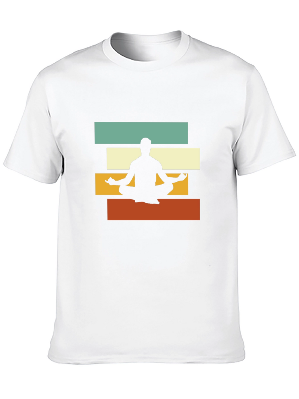 Retro Yoga Meditation T-Shirt - Zen Style