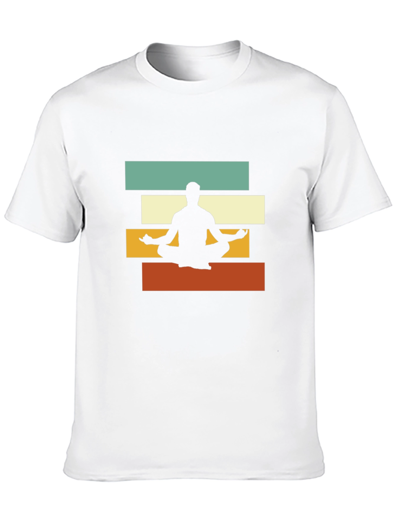 Retro Yoga Meditation T-Shirt - Zen Style