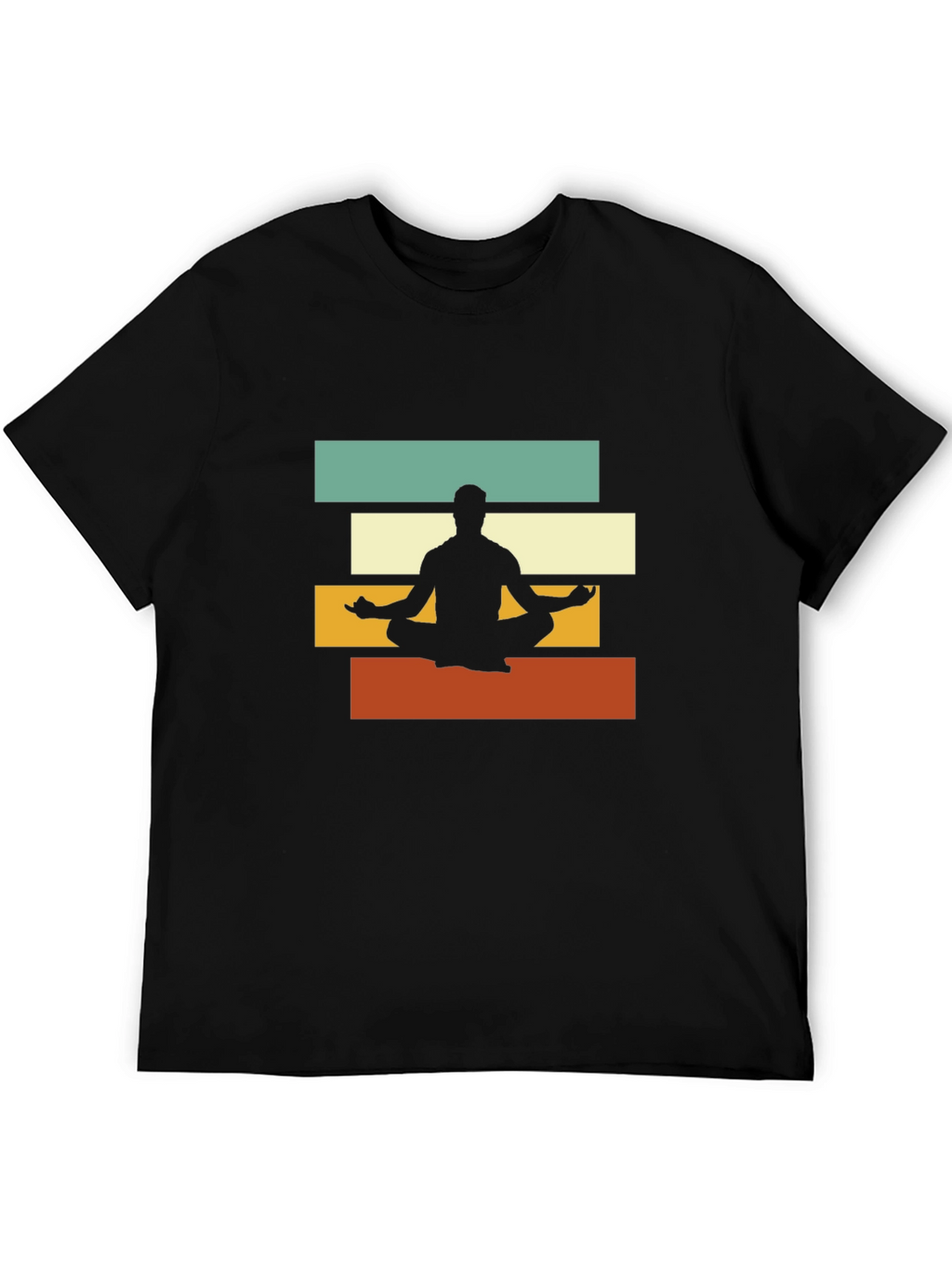 Retro Yoga Meditation T-Shirt - Zen Style