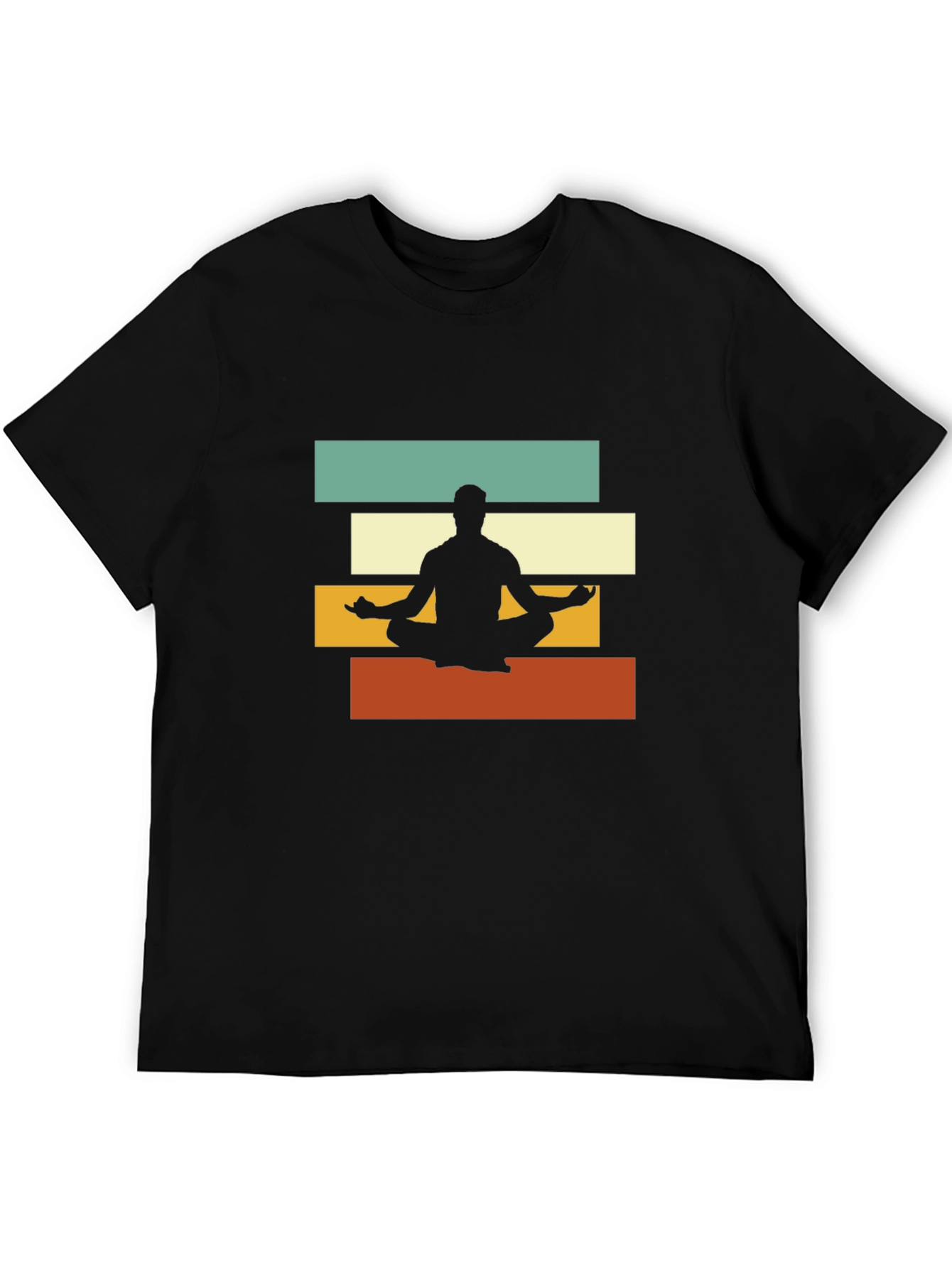 Retro Yoga Meditation T-Shirt - Zen Style