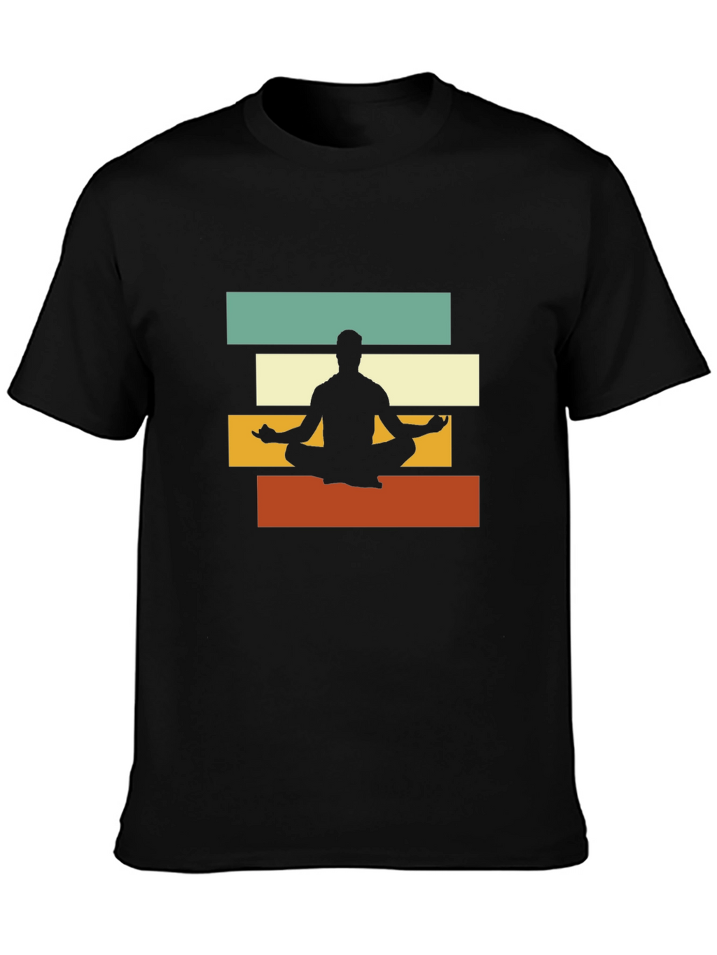 Retro Yoga Meditation T-Shirt - Zen Style