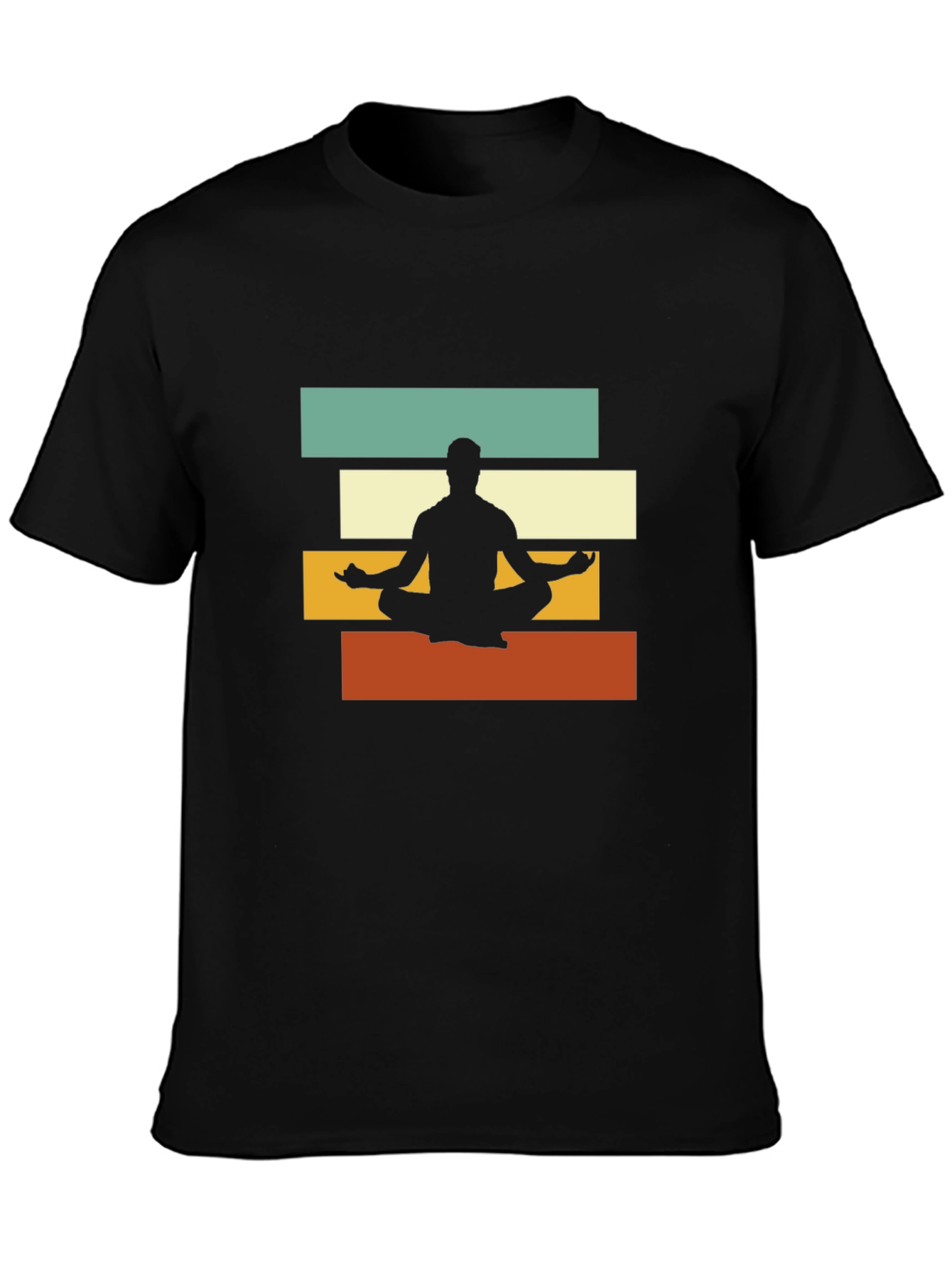 Retro Yoga Meditation T-Shirt - Zen Style