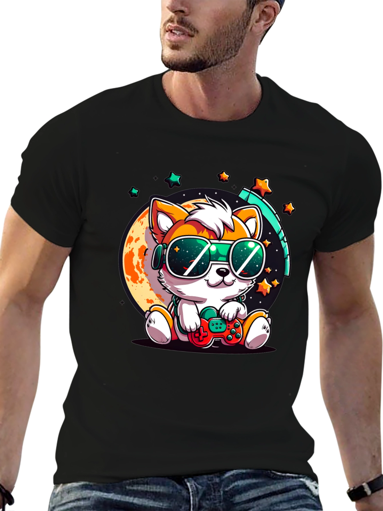 Cool Gamer Pup T-Shirt - Playful & Stylish!