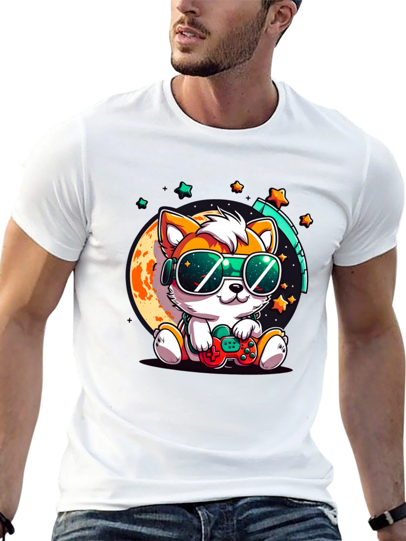 Cool Gamer Pup T-Shirt - Playful & Stylish!