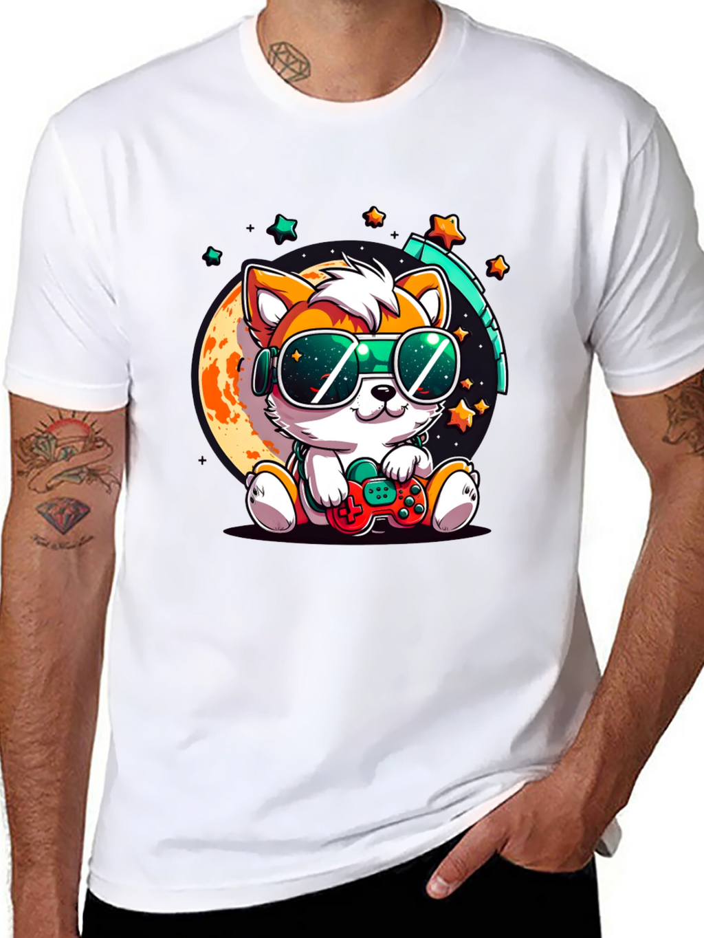 Cool Gamer Pup T-Shirt - Playful & Stylish!