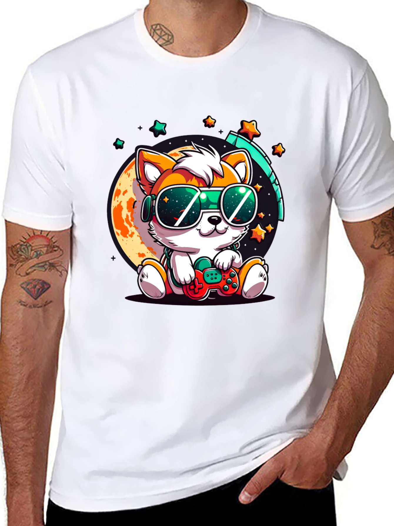 Cool Gamer Pup T-Shirt - Playful & Stylish!