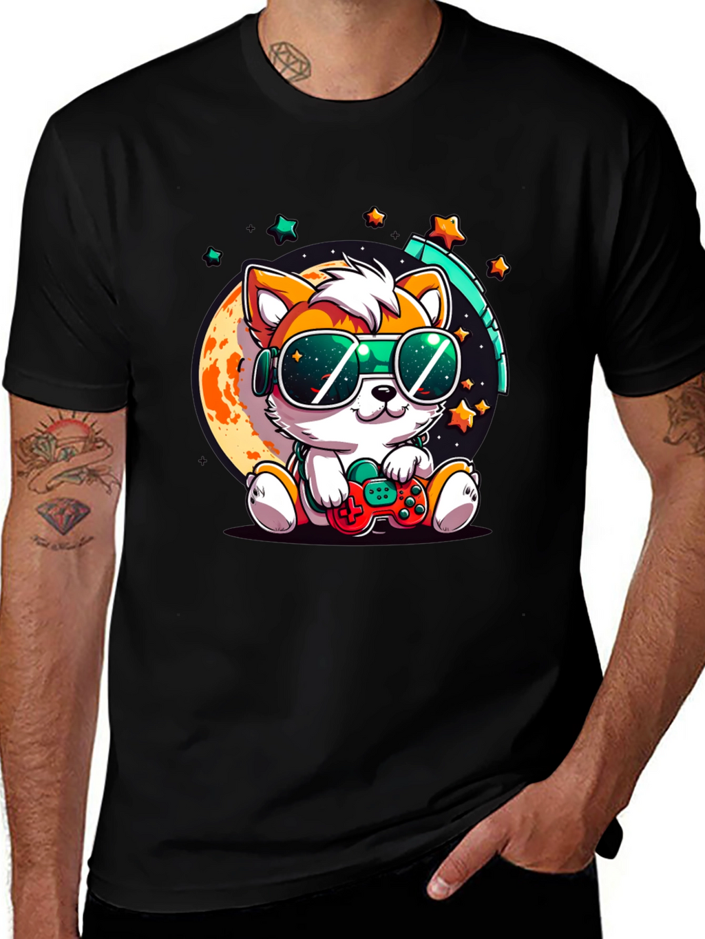 Cool Gamer Pup T-Shirt - Playful & Stylish!