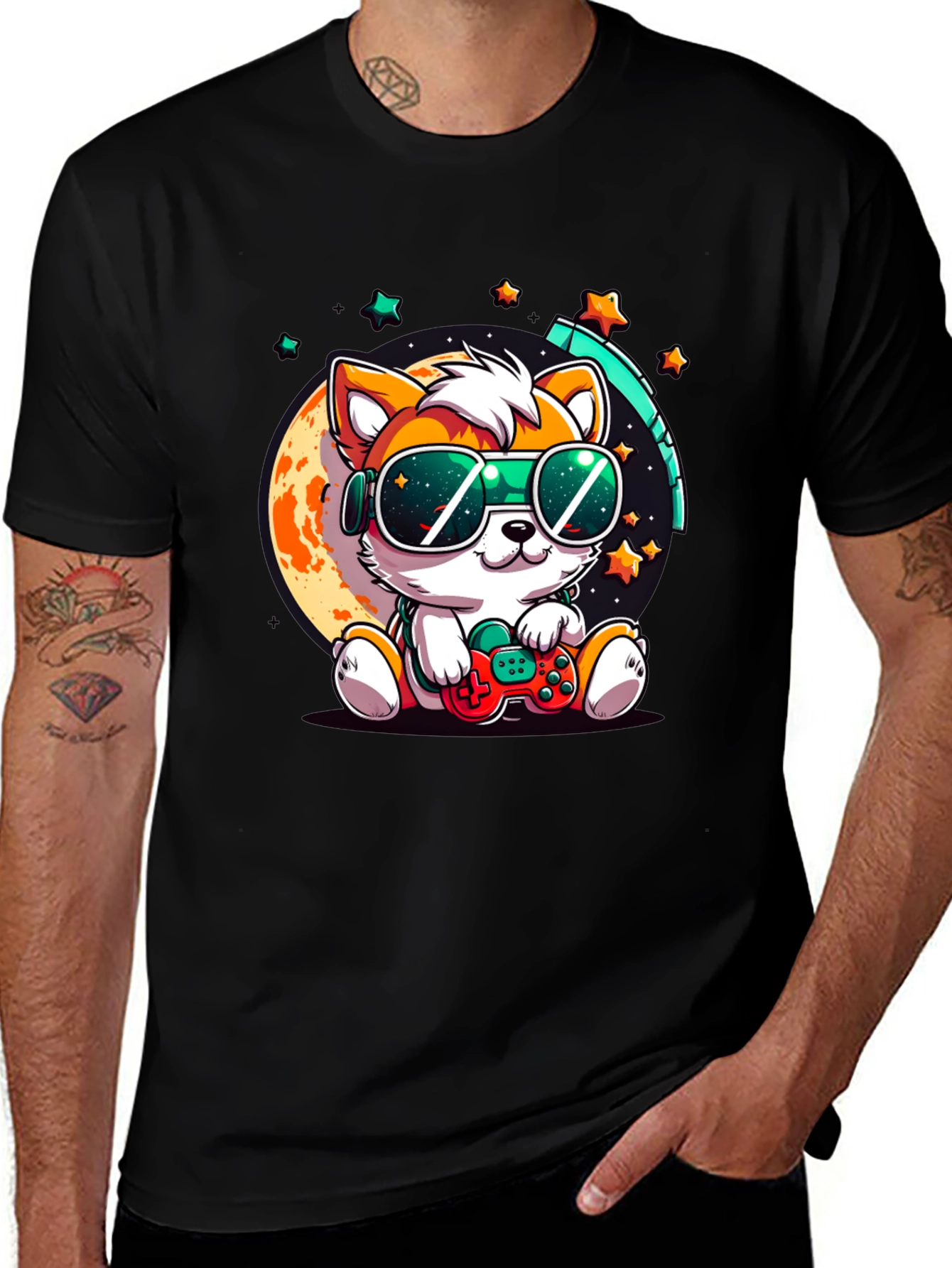 Cool Gamer Pup T-Shirt - Playful & Stylish!