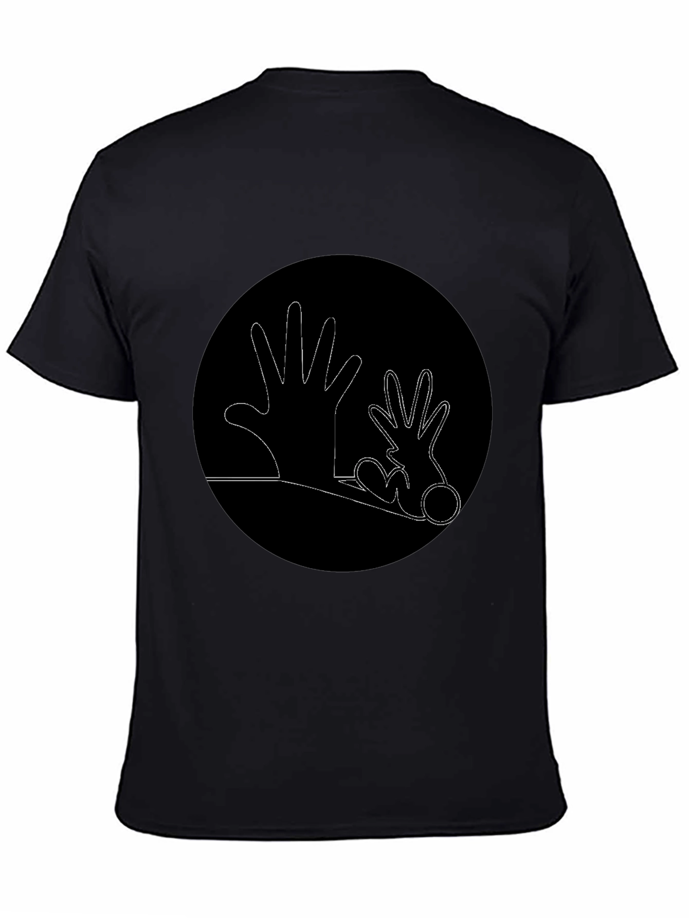 Hands Graphic Black T-Shirt