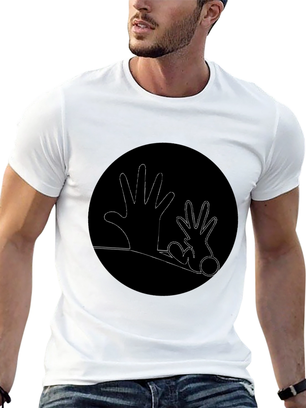 Hands Graphic Black T-Shirt