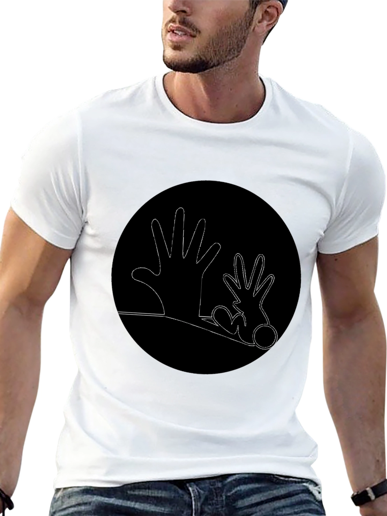 Hands Graphic Black T-Shirt