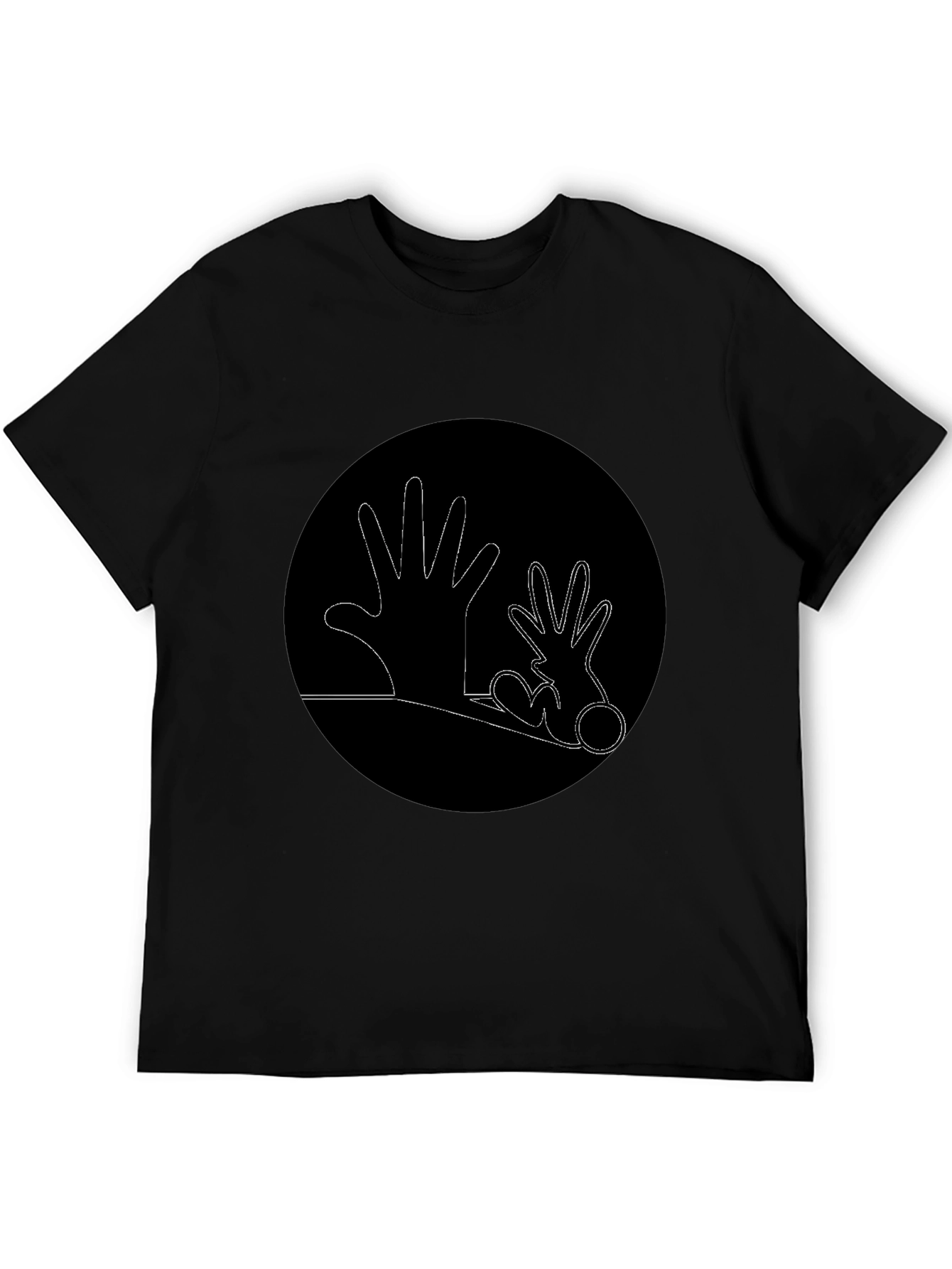 Hands Graphic Black T-Shirt