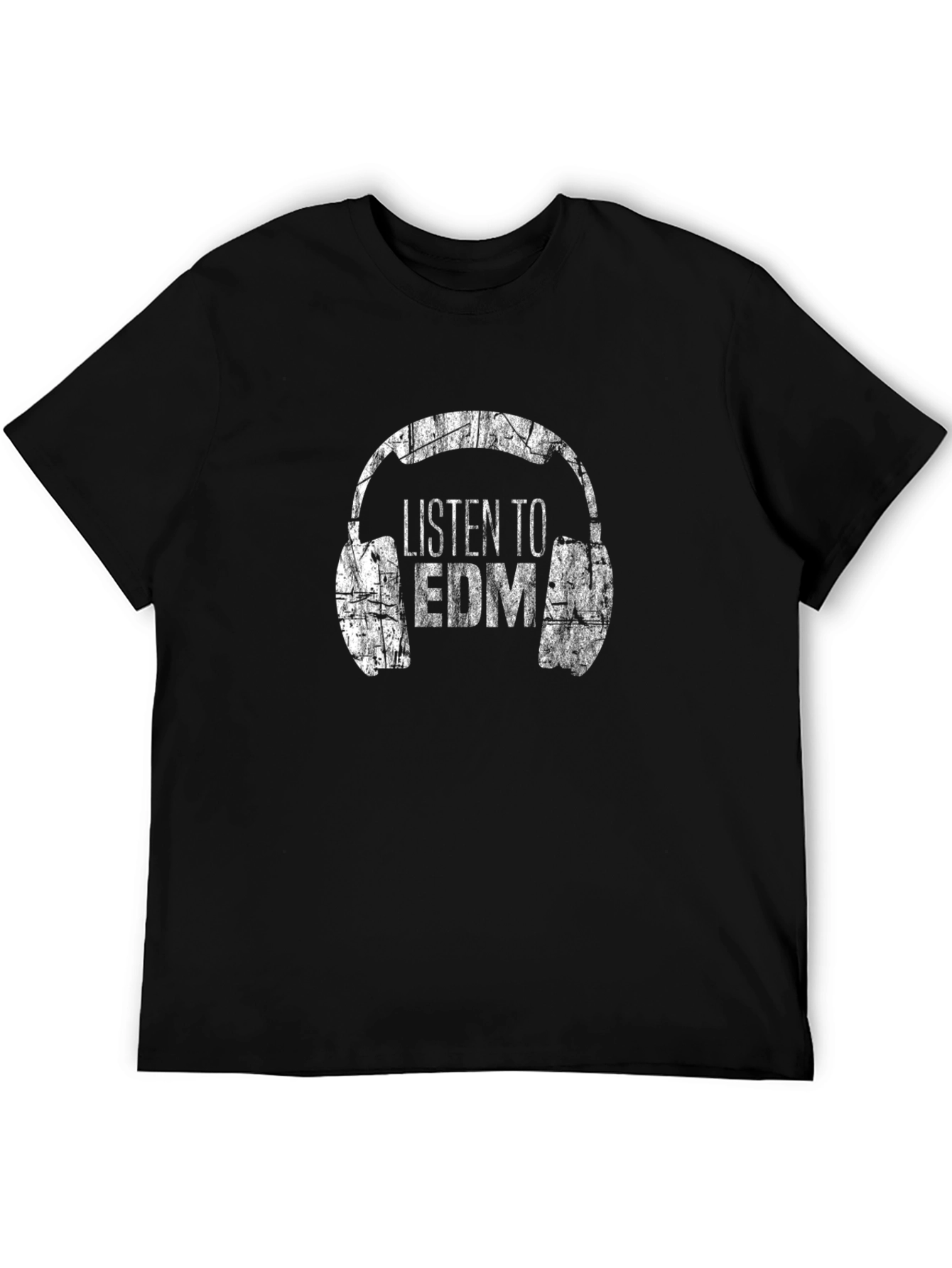 Listen to EDM Black Graphic T-Shirt