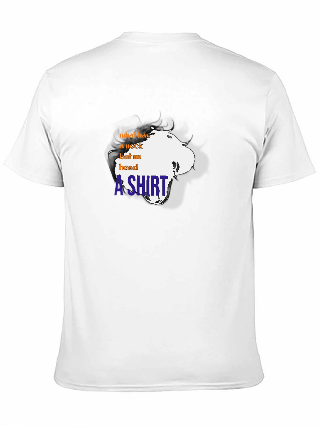 Funny T-Shirt: What has a neck but no head?
