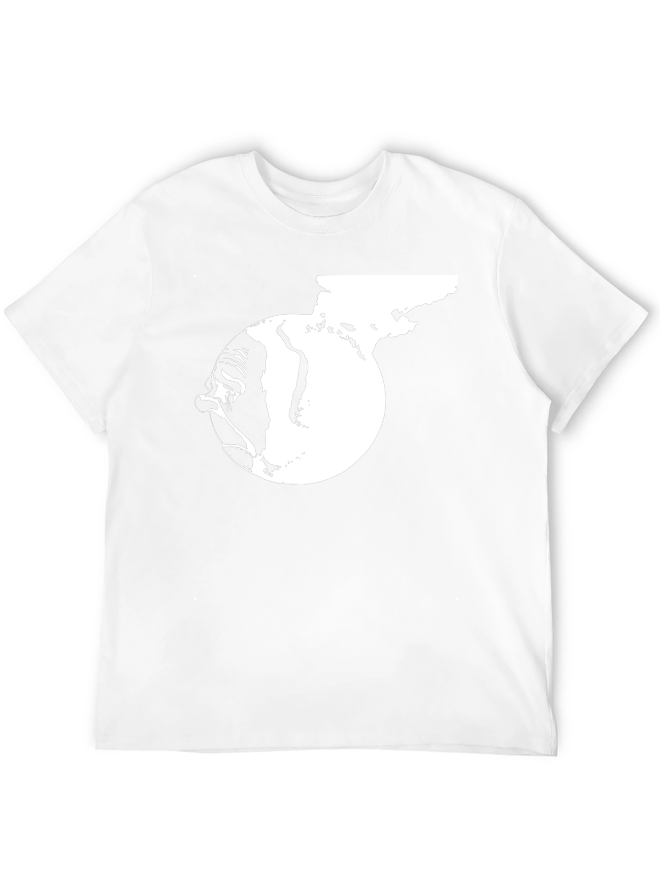 Distressed Earth Graphic Tee - Black