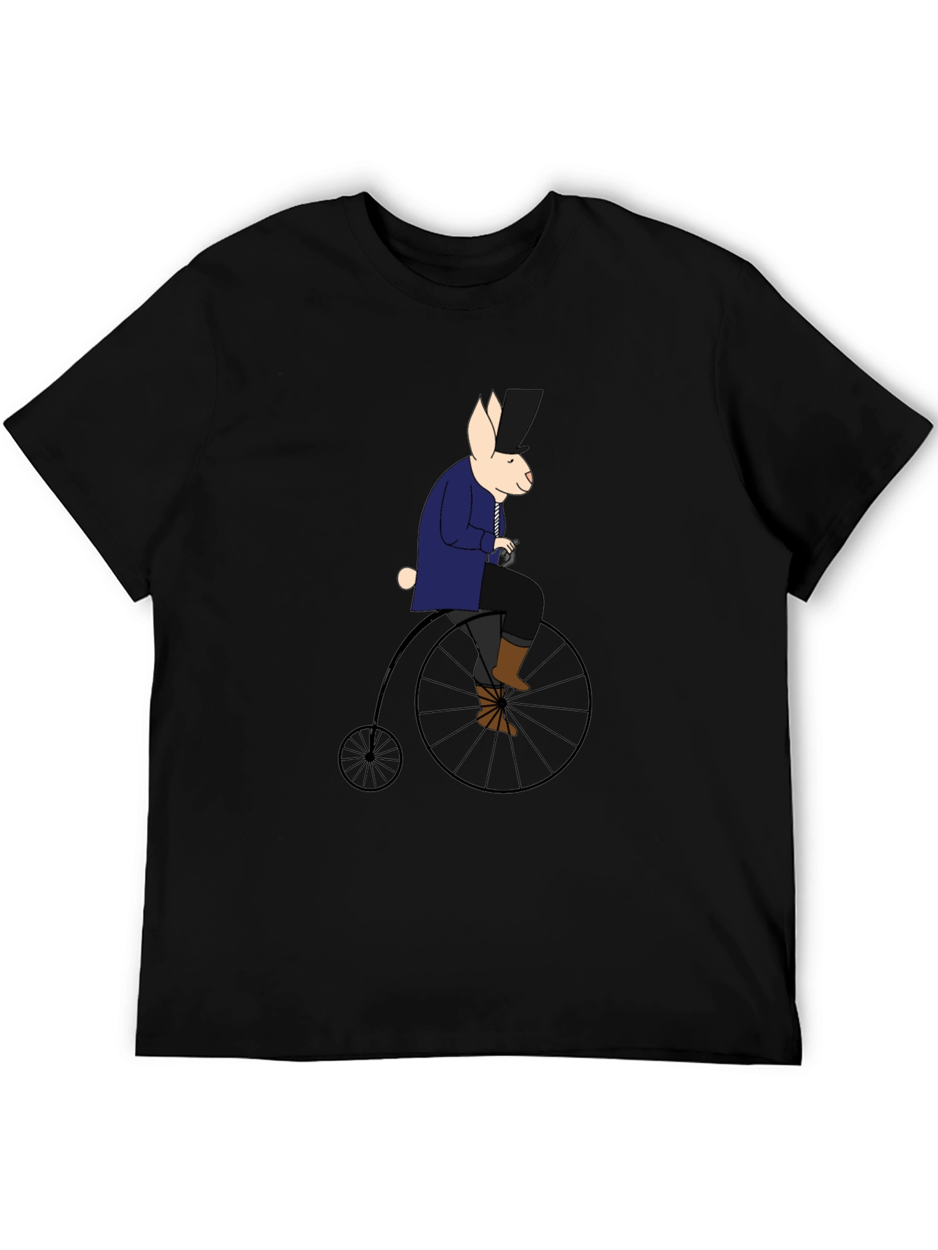 Rabbit on Penny Farthing T-Shirt