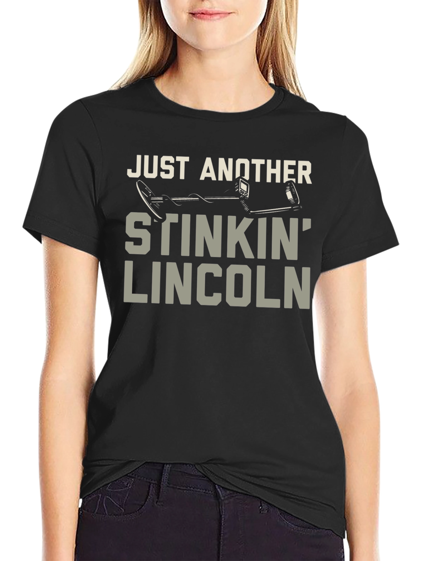 Stinkin Lincoln Detector Tee - Metal Detecting Humor T-Shirt